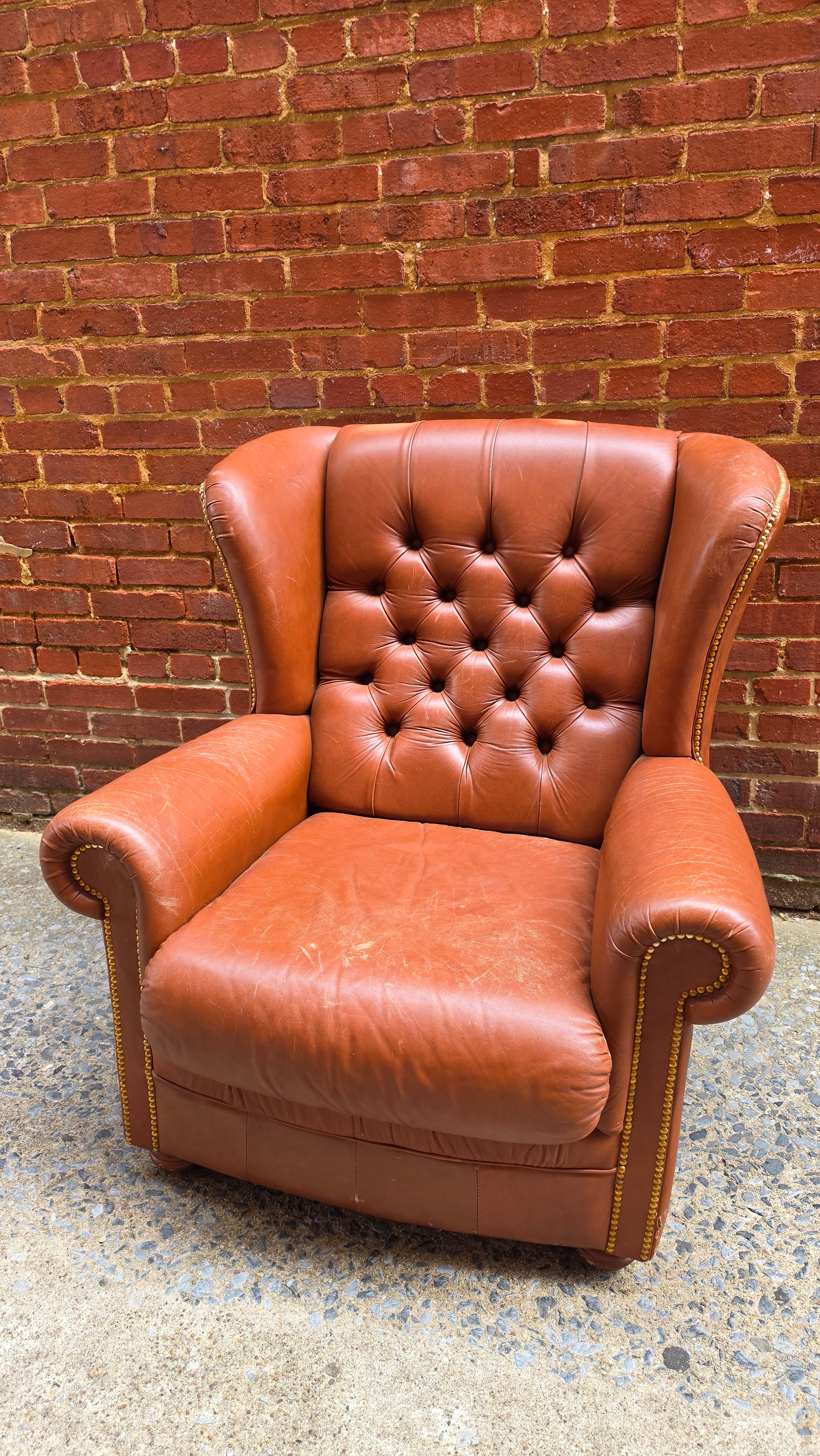Vintage Italian Wingback Chair