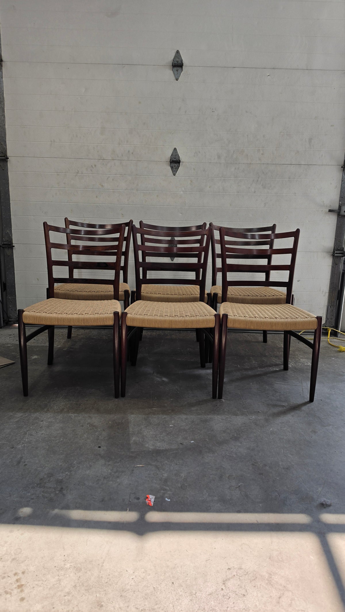 Set of 6 Danish Cord Dining Chairs
