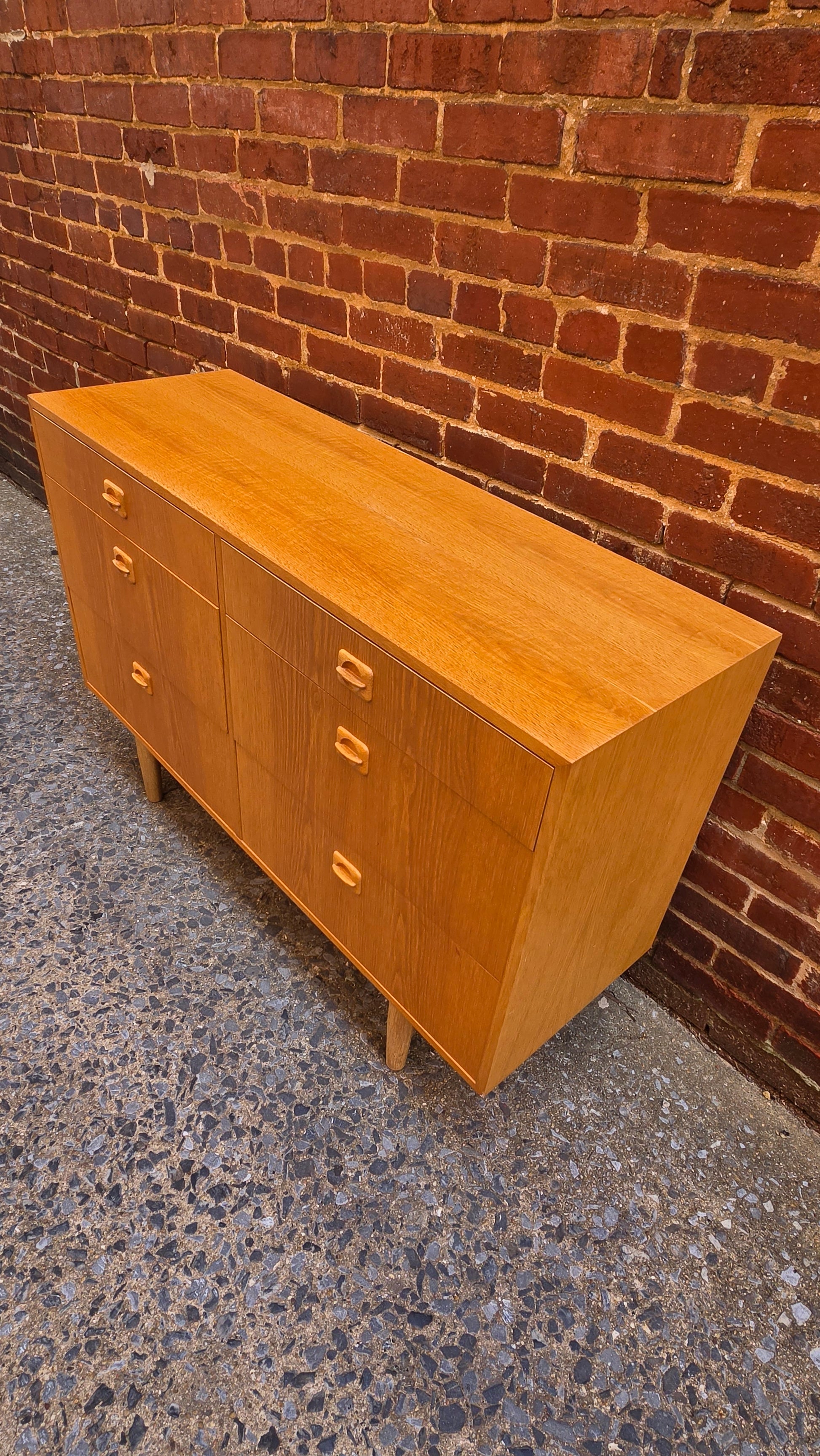 Danish Oak Vintage Dresser