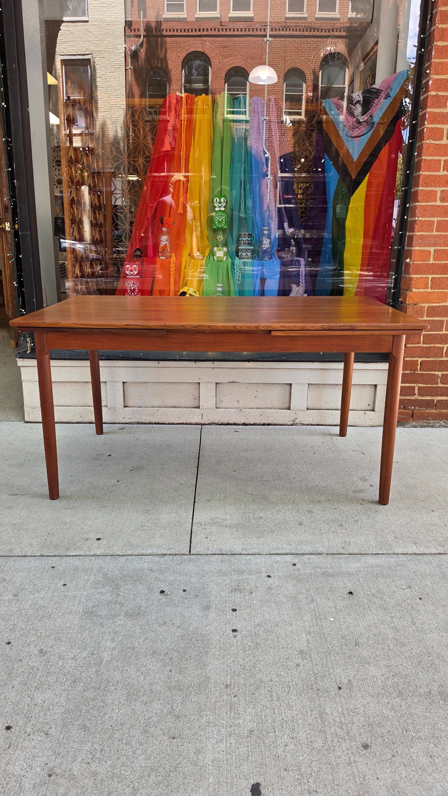 Danish Teak Expandable Dining Table