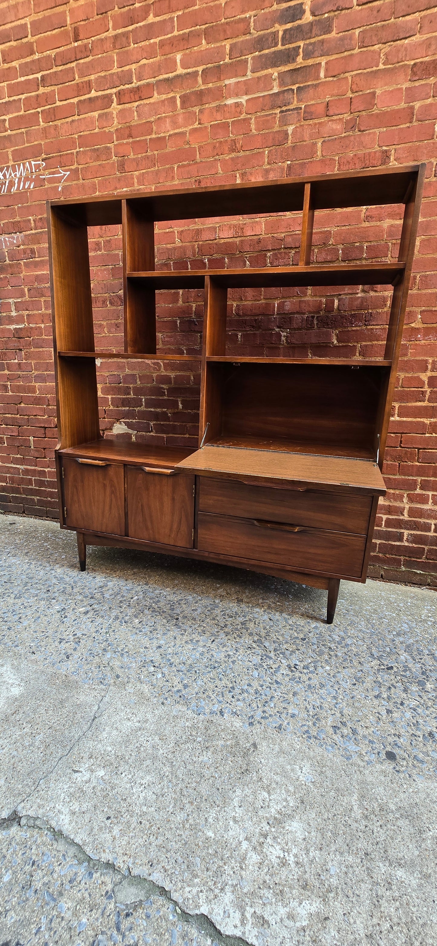 Mid-century Walnut Room Divider