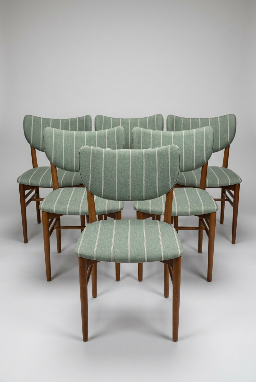 Set of 6 Koepel Danish Dining Chairs