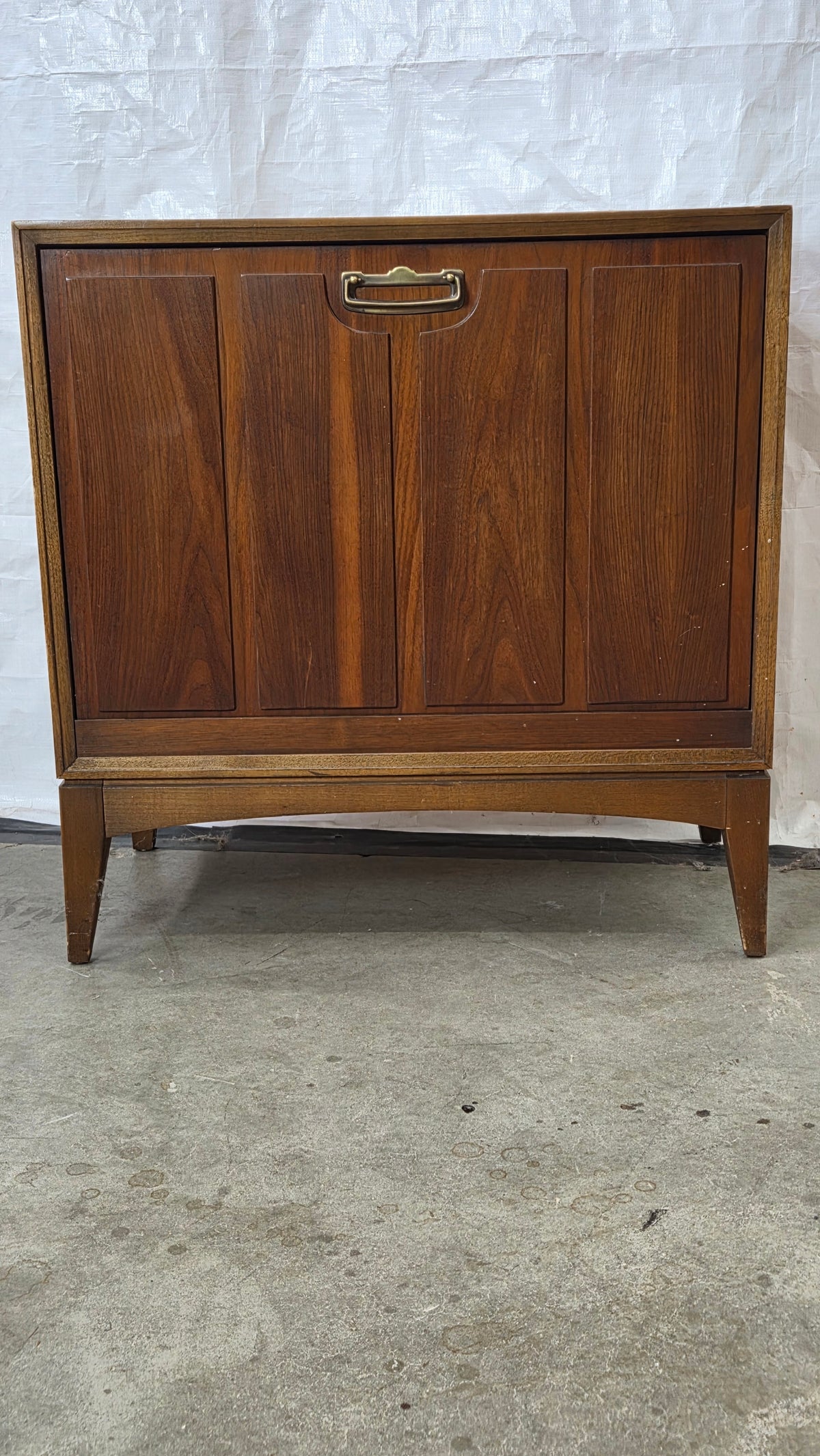 Lane Walnut Record Cabinet
