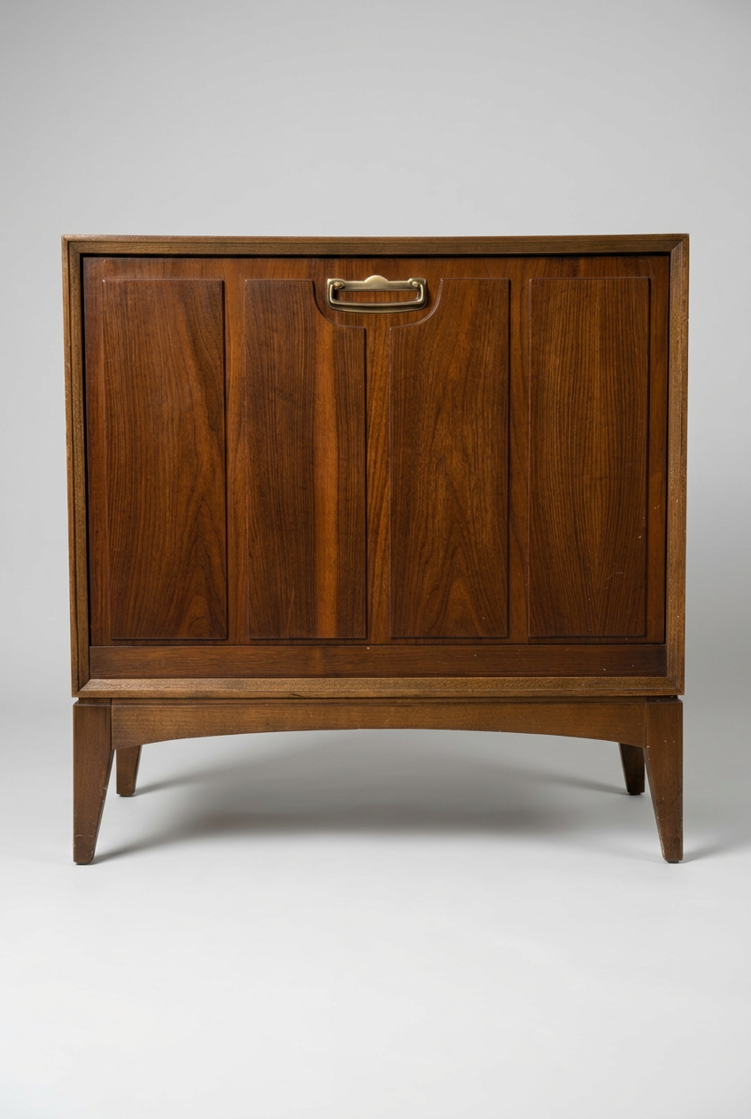 Lane Walnut Record Cabinet
