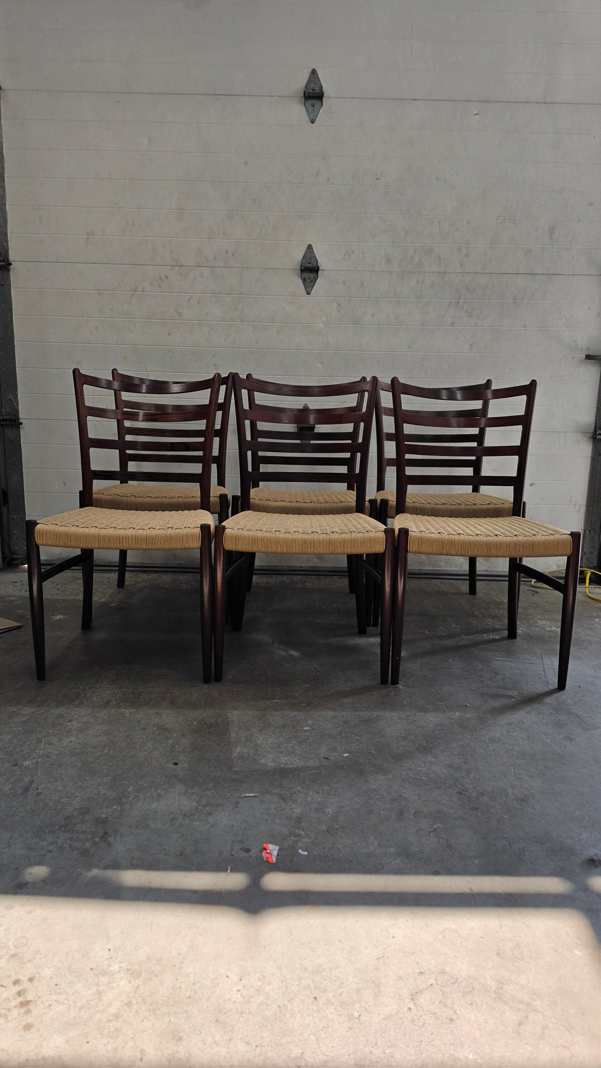 Set of 6 Danish Cord Dining Chairs