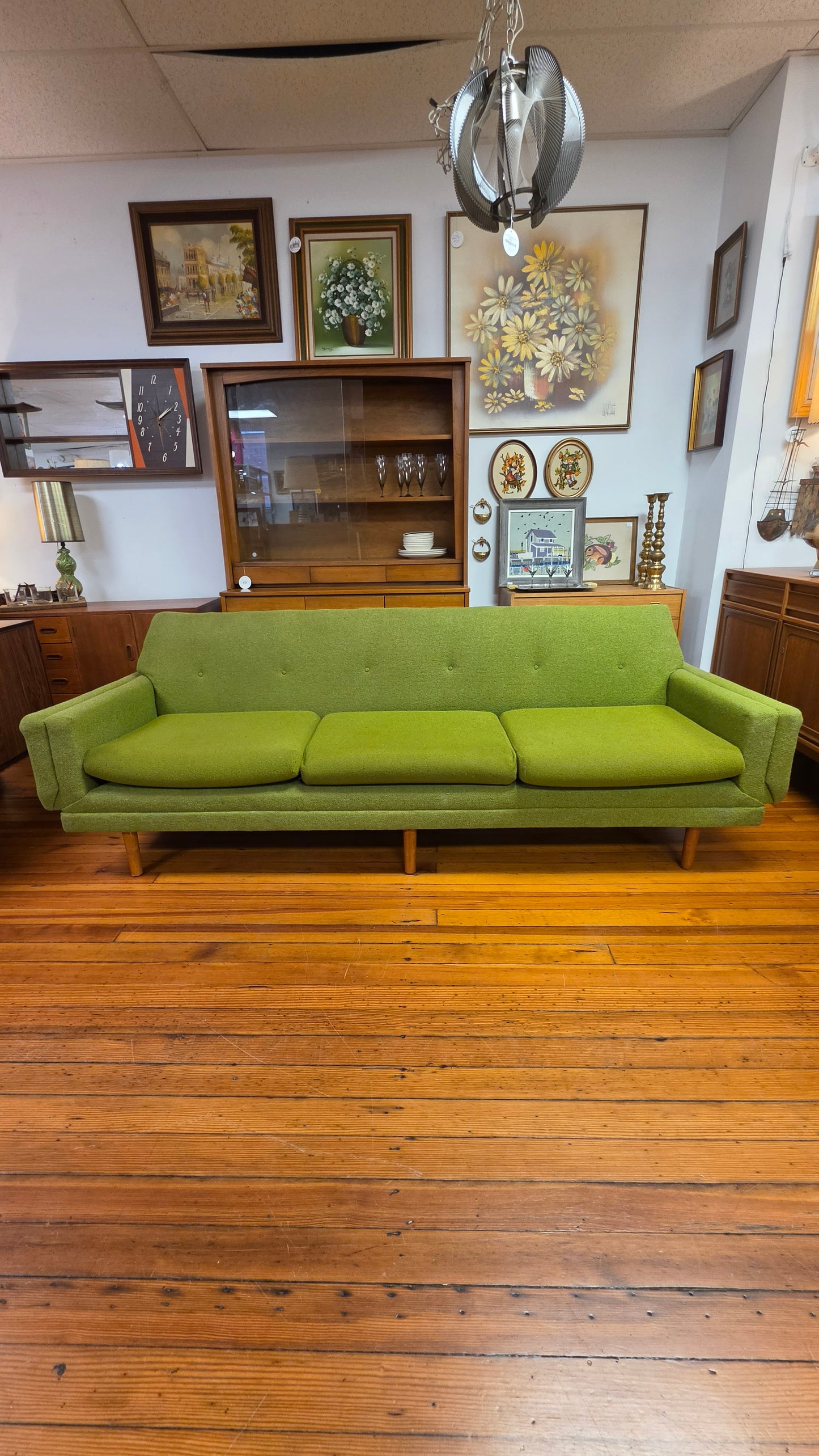 Vintage Green Sofa