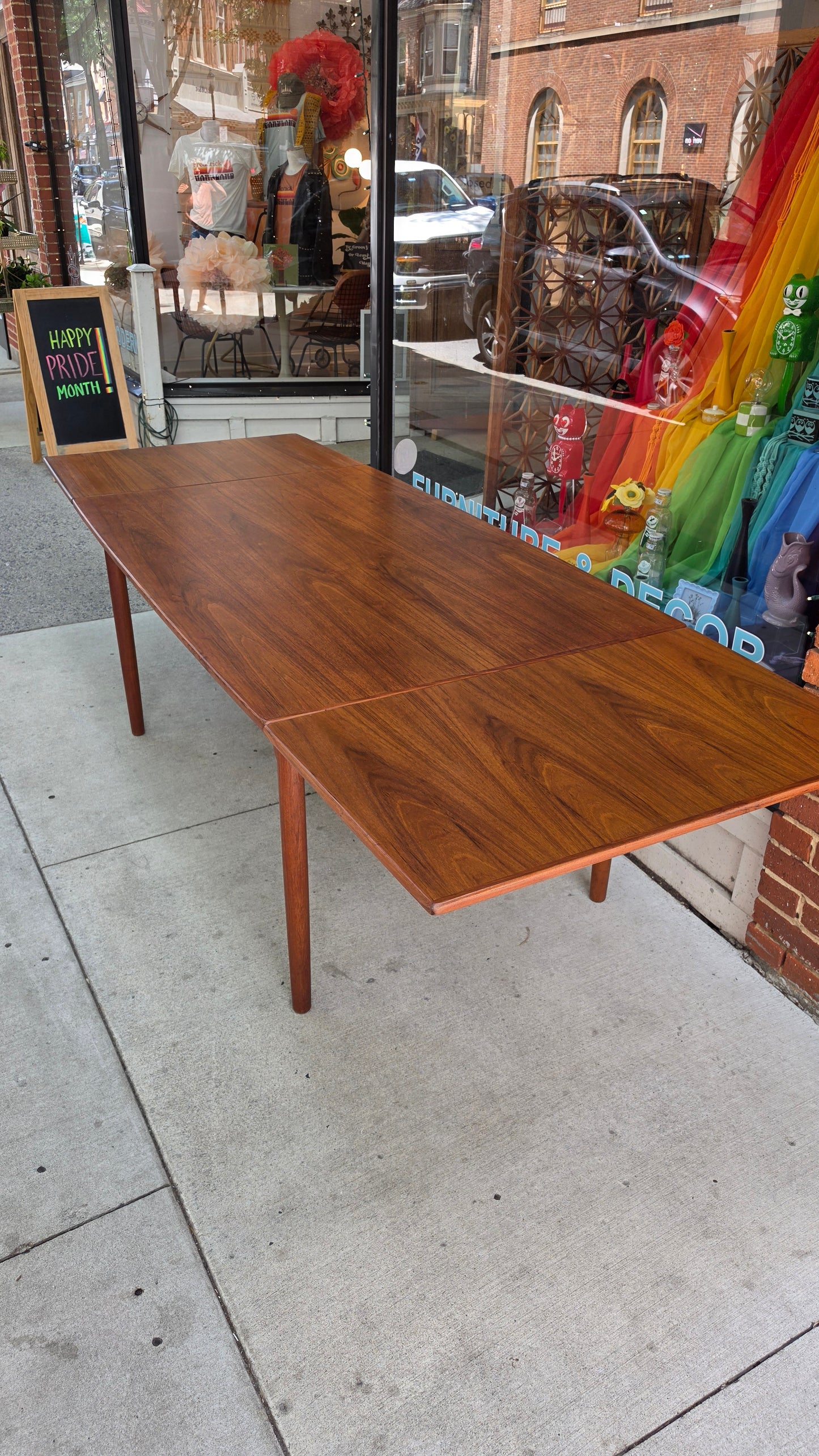 Danish Teak Expandable Dining Table