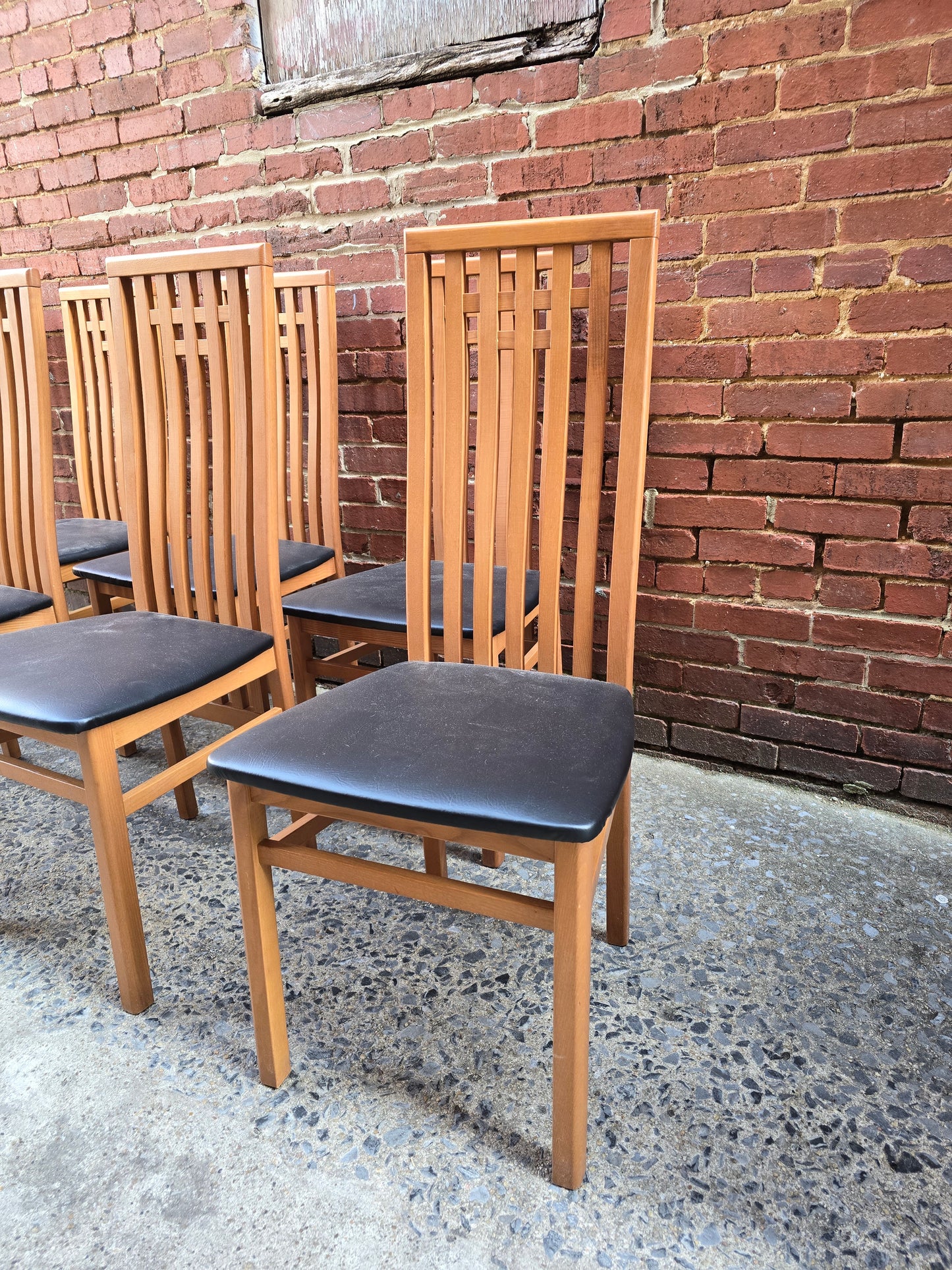 Set of 8 Mackintosh Inspired Dining Chairs