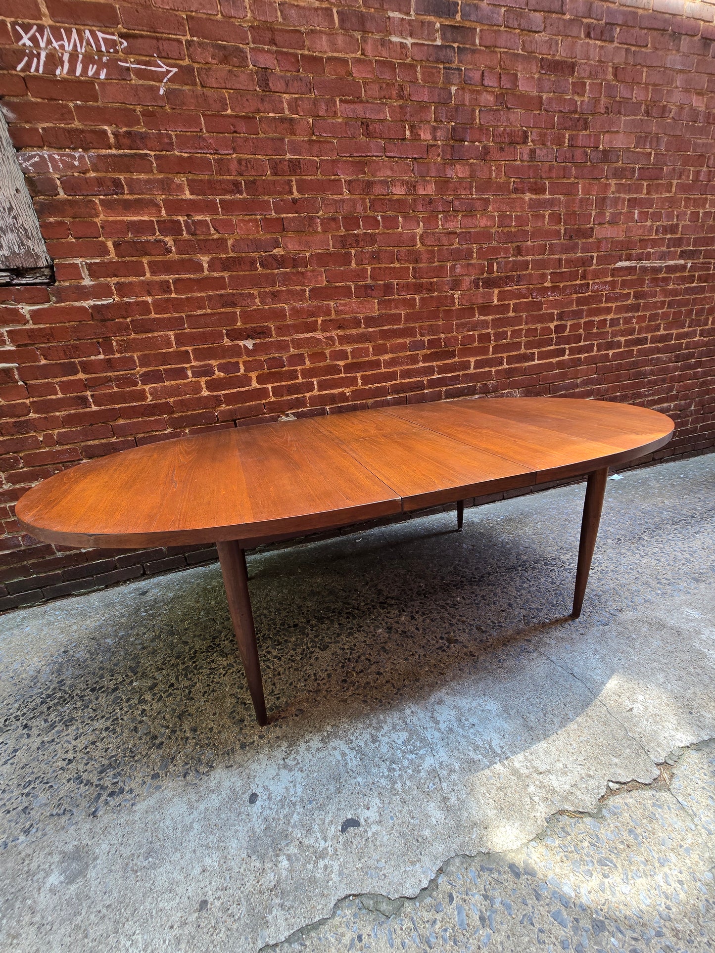 Danish Teak Oval Table with Leaf TA0526001