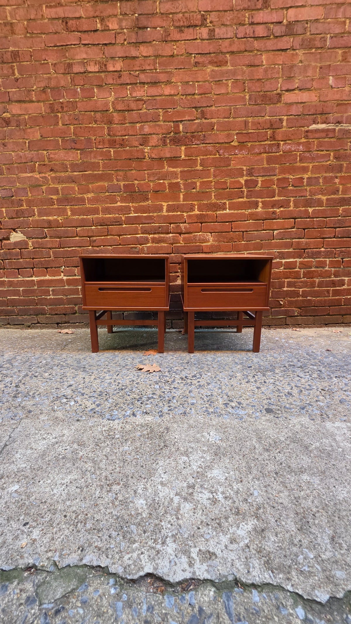 Nils Jonsson Pair of Teak Nightstands