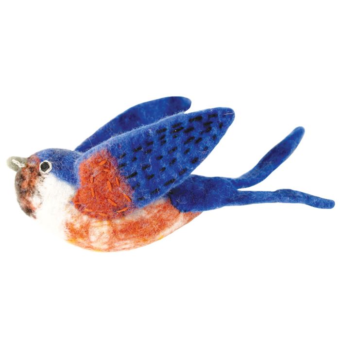 Felted Wool Bird Ornament