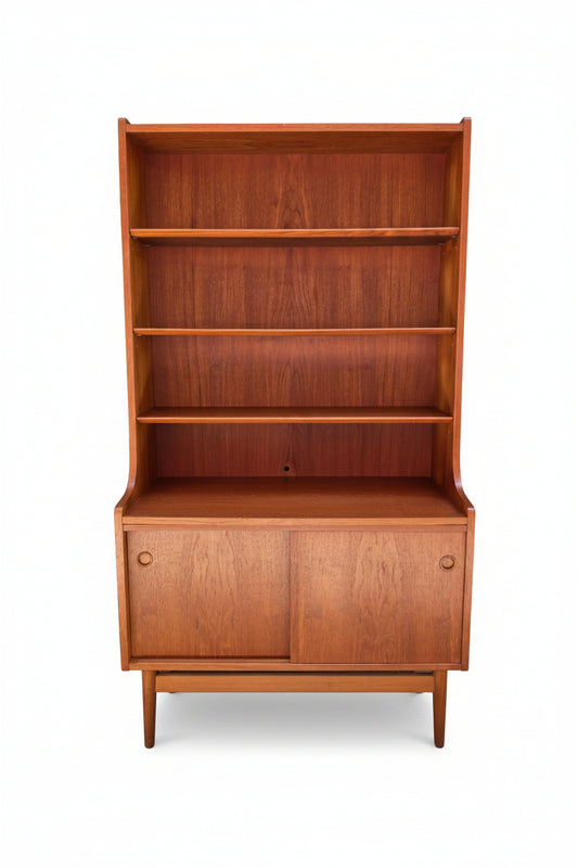 Danish Teak Tall Desk and Bookshelf 0526011