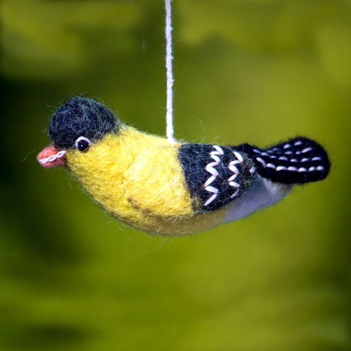 Felted Wool Bird Ornament