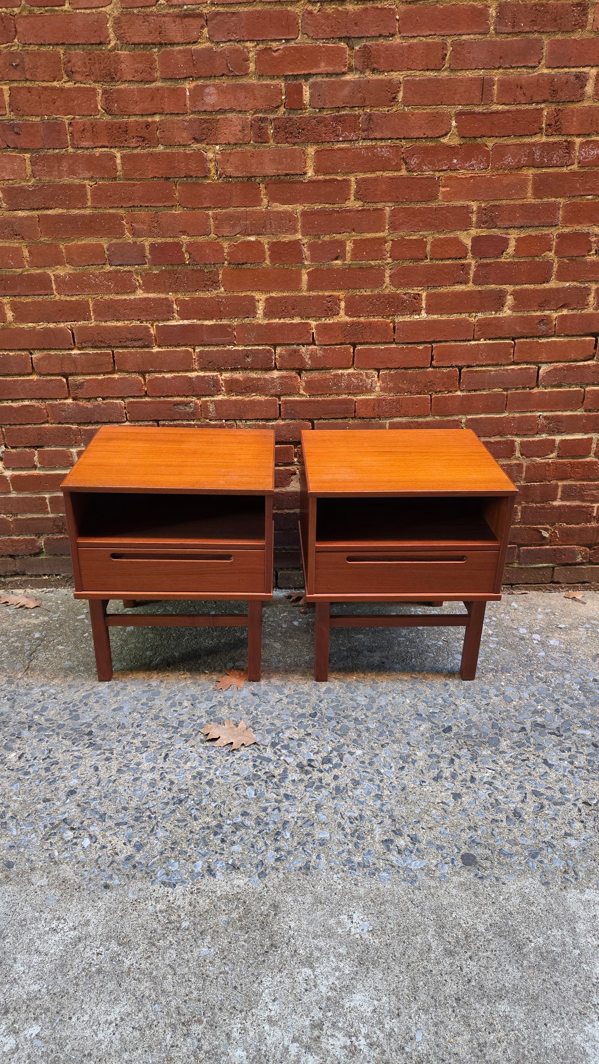 Nils Jonsson Pair of Teak Nightstands