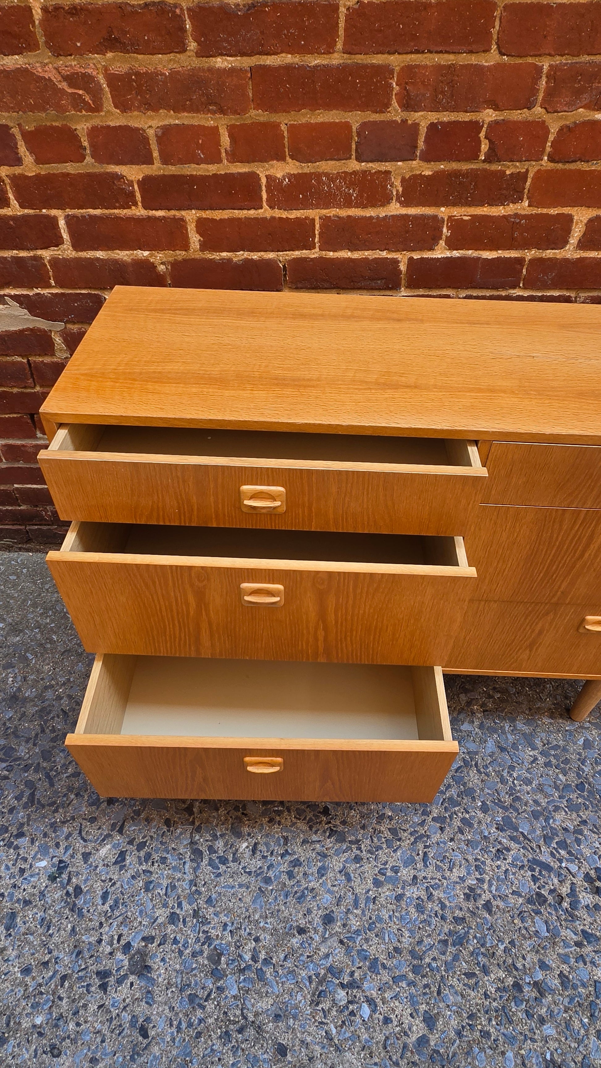 Danish Oak Vintage Dresser