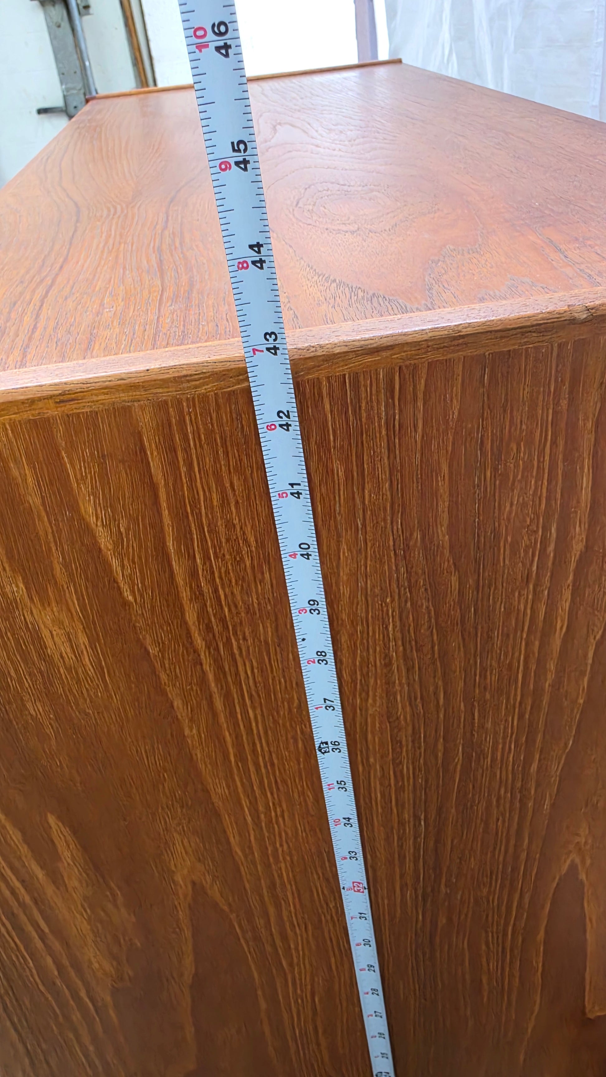 Danish Teak Slant Front Bar Cabinet