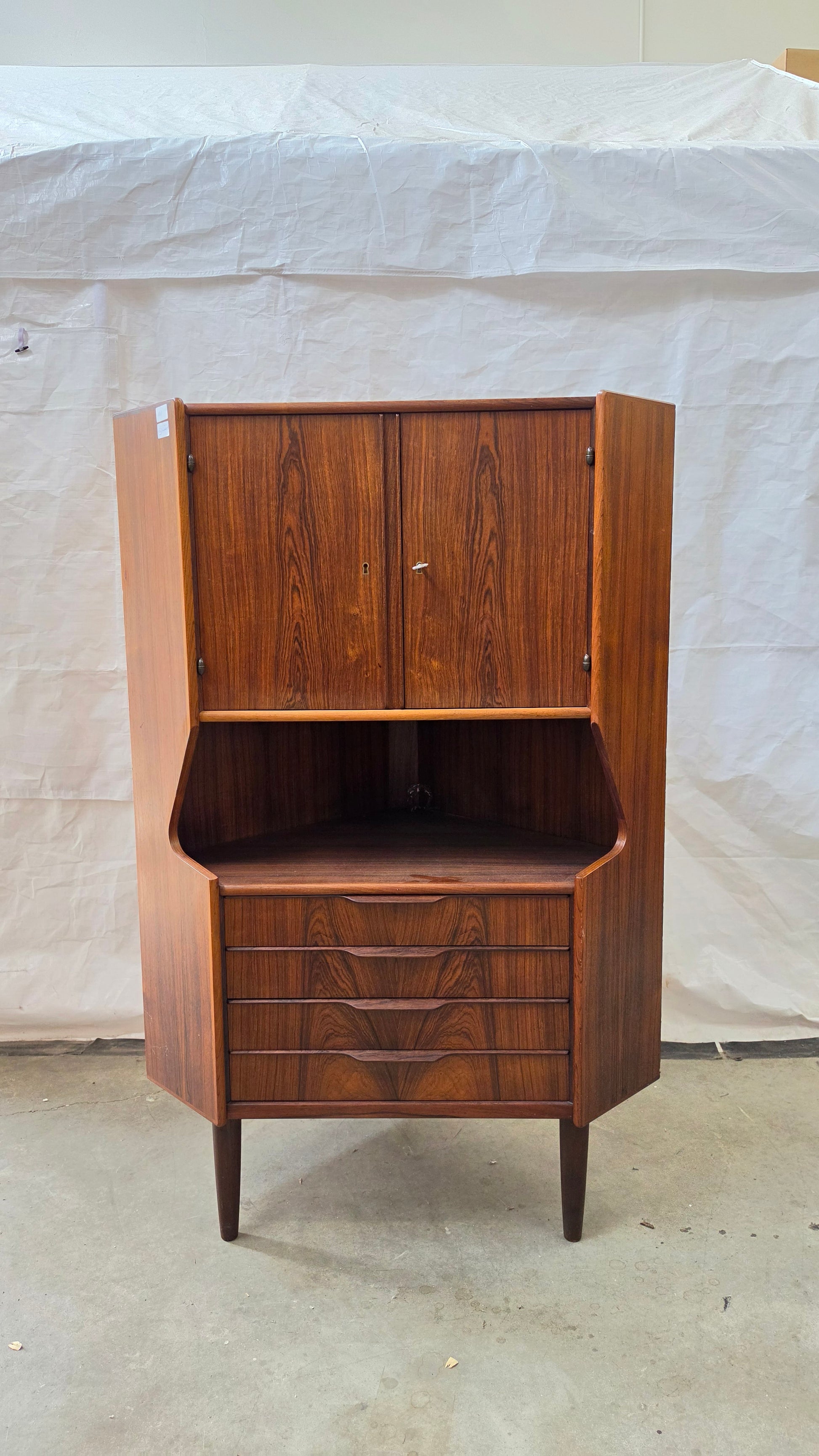 Oman Junn Rosewood Corner Cabinet