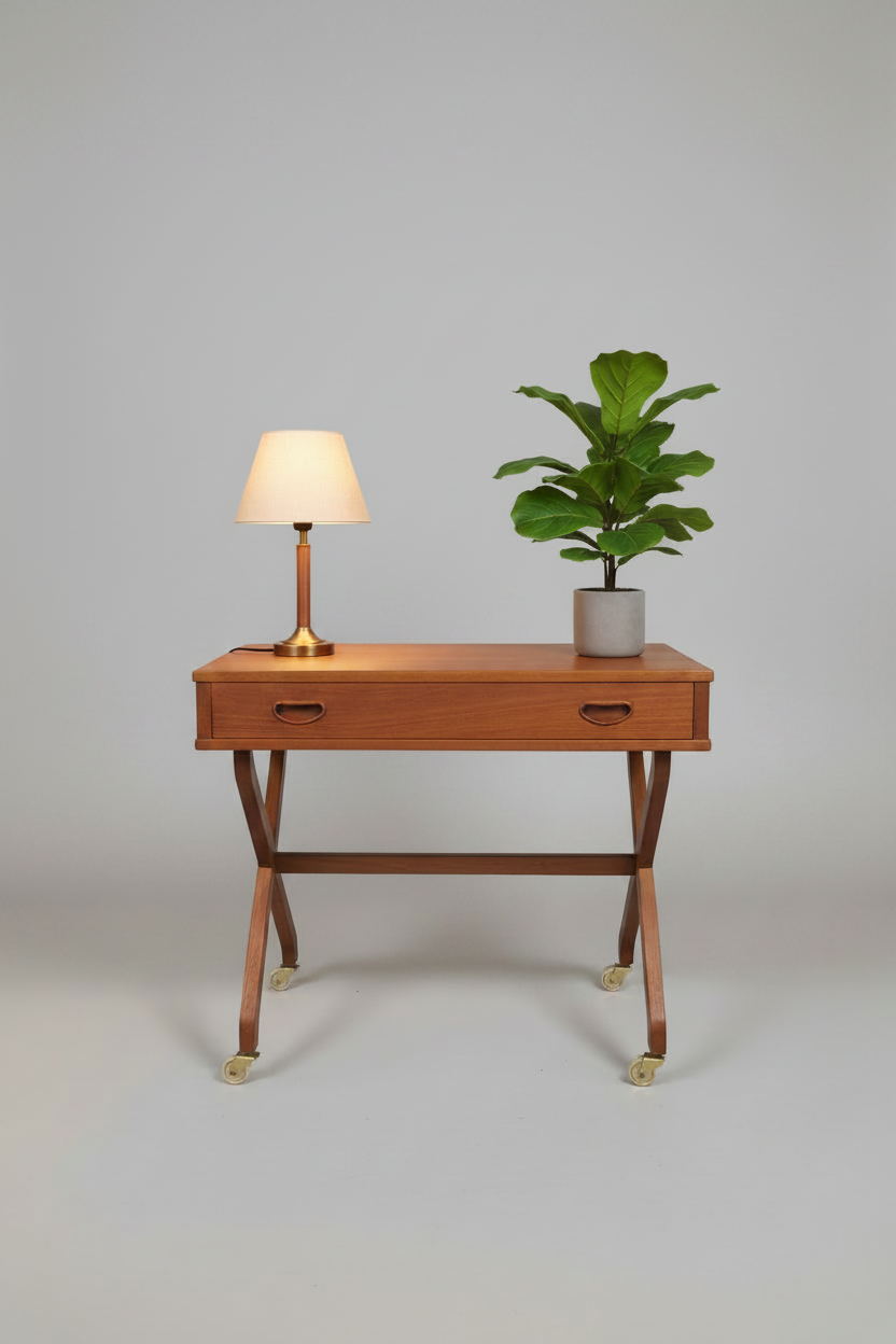 Danish Teak Rolling Table
