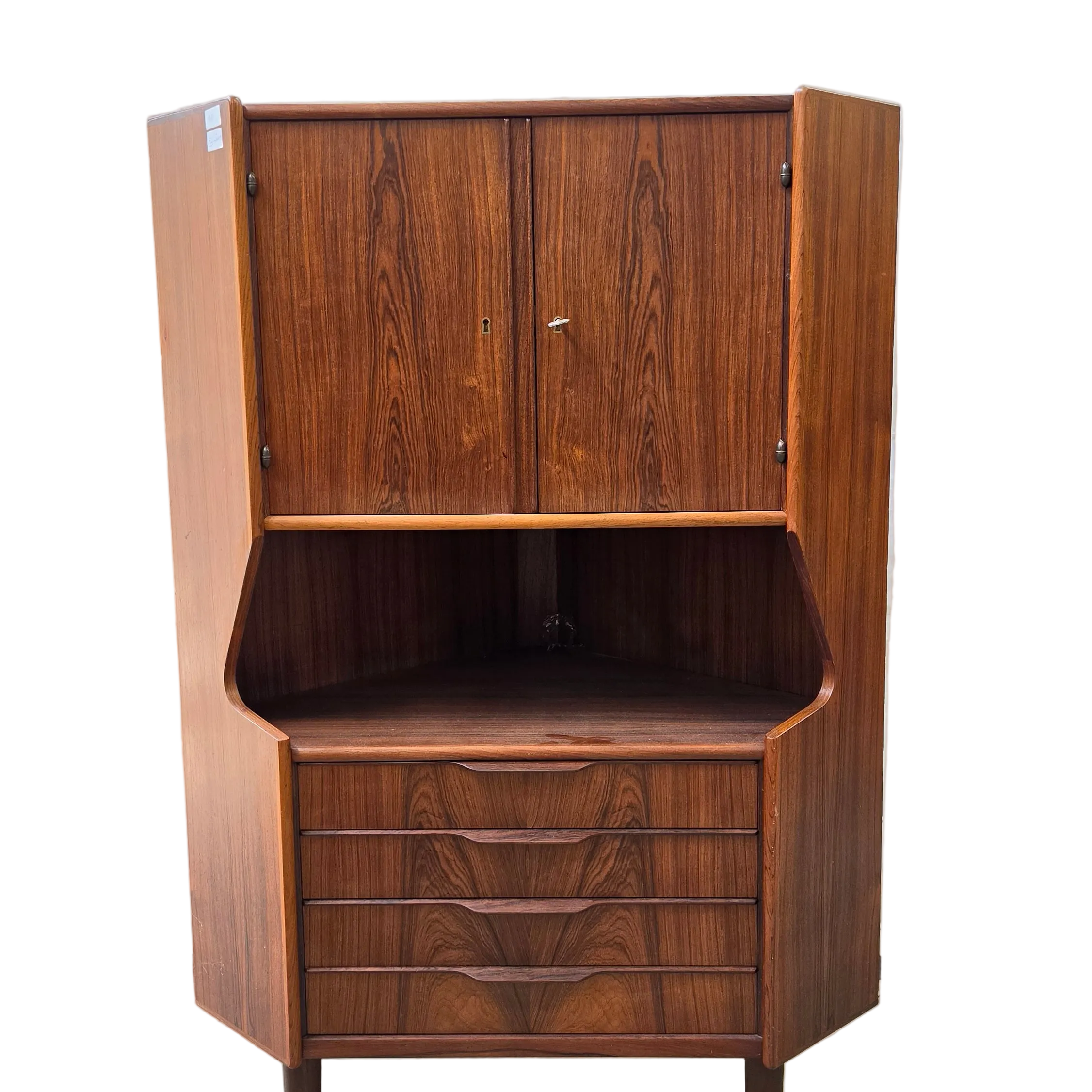 Oman Junn Rosewood Corner Cabinet