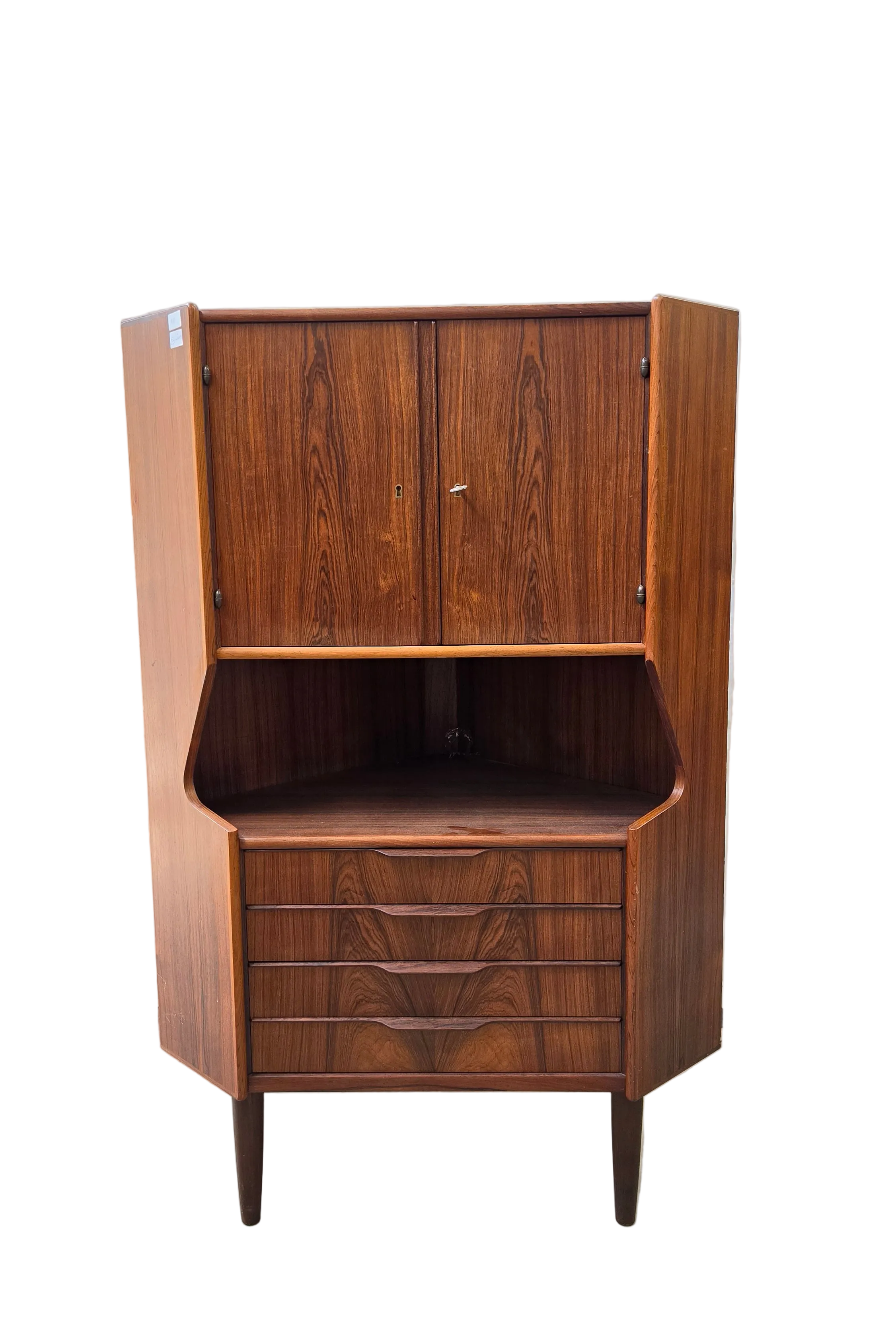 Oman Junn Rosewood Corner Cabinet