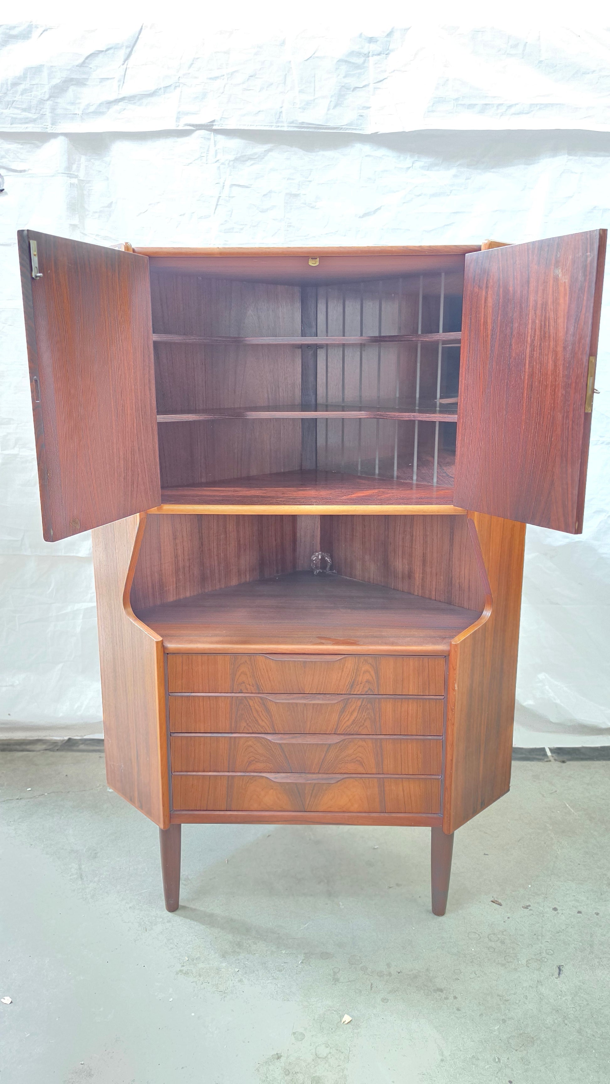 Oman Junn Rosewood Corner Cabinet