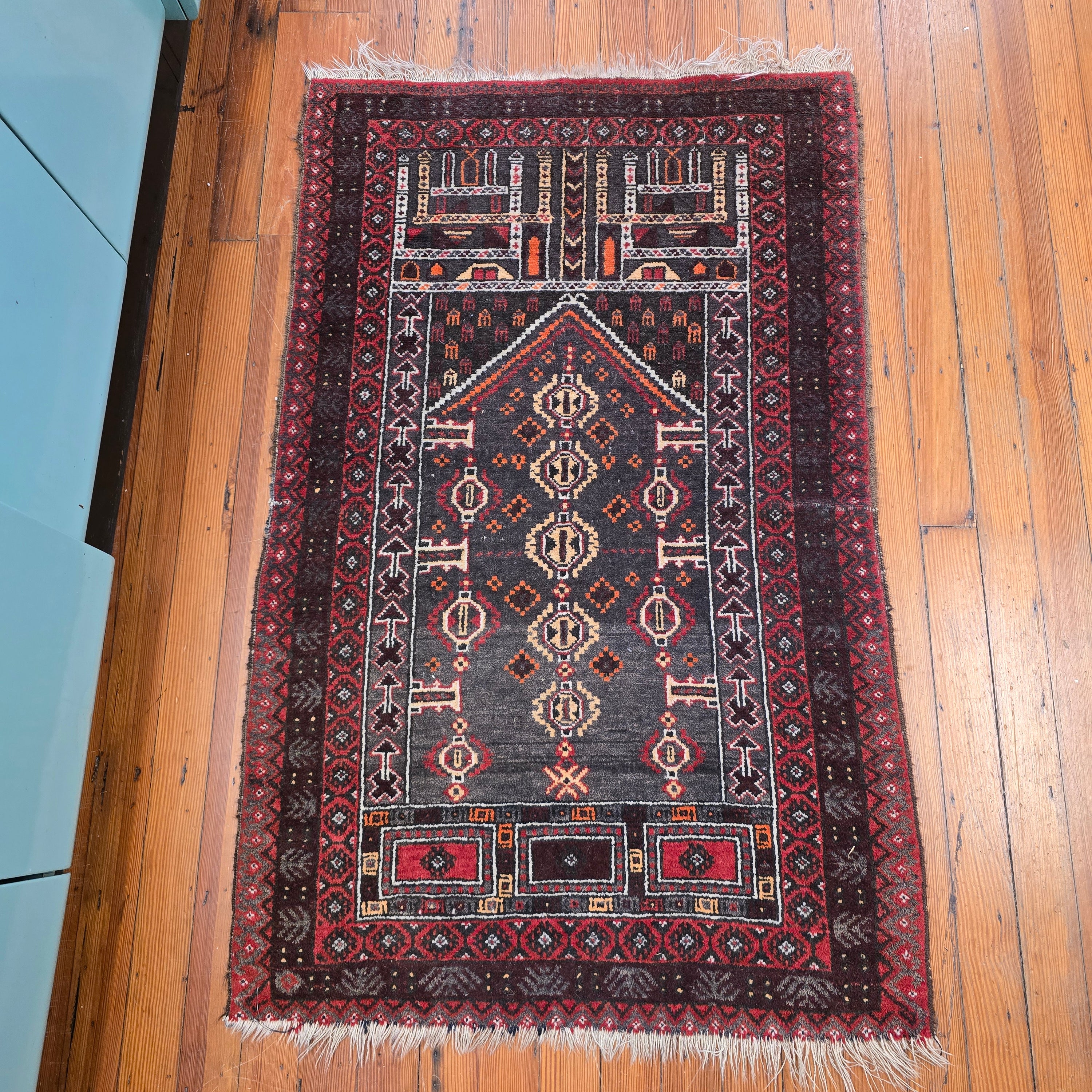 Vintage Baluch Wool Rug