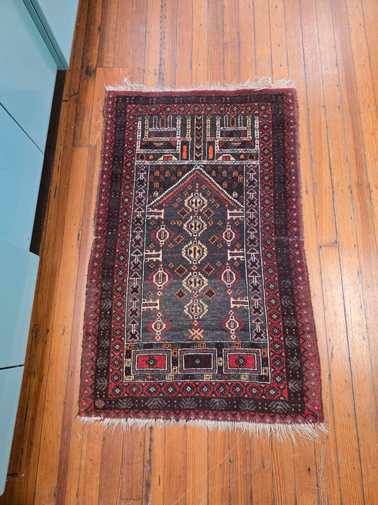 Vintage Baluch Wool Rug