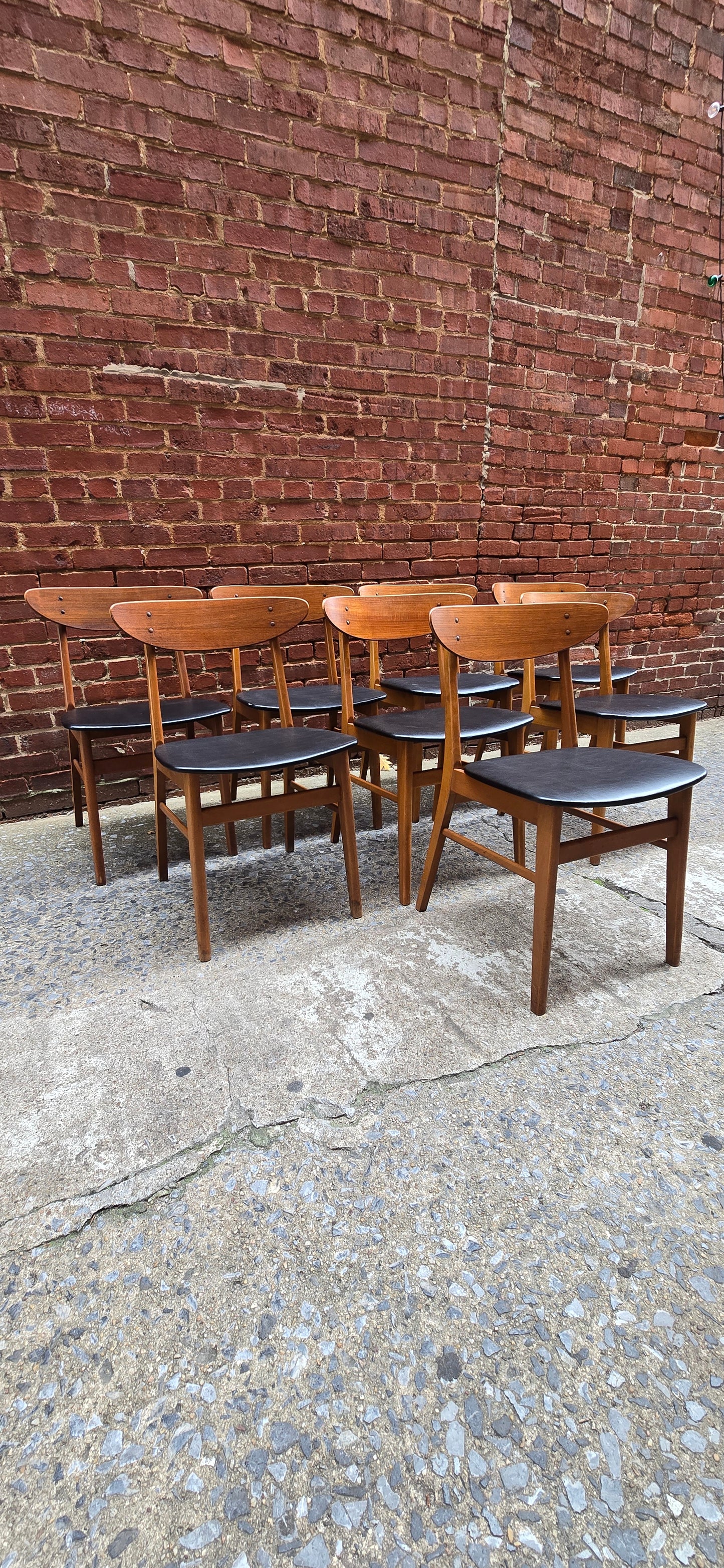 Set of 8 Danish Modern Dining Chairs