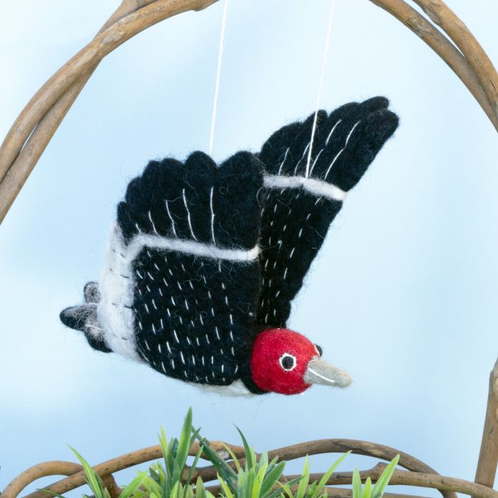 Felted Wool Bird Ornament