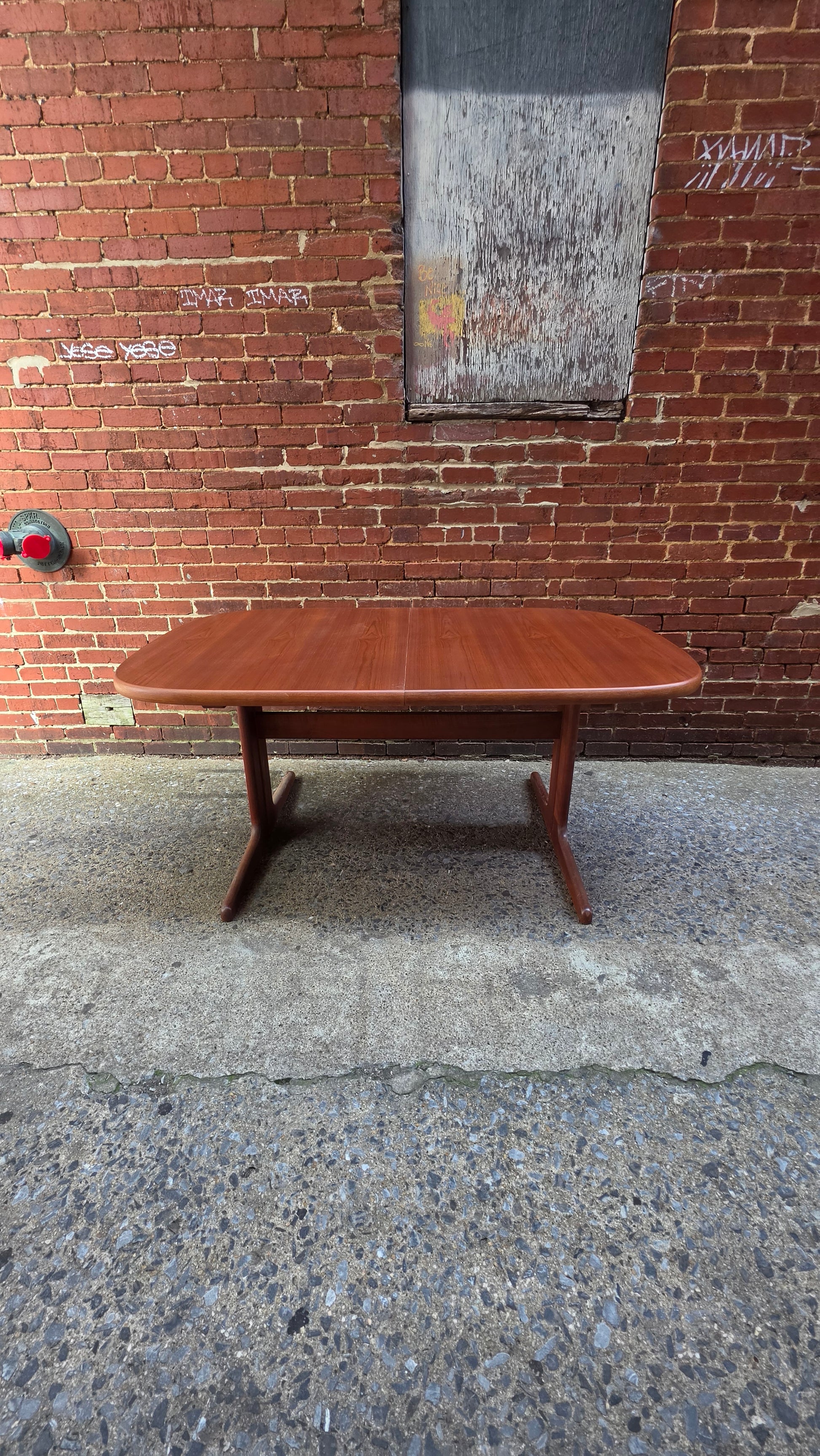 Danish Teak Oblong Dining Table
