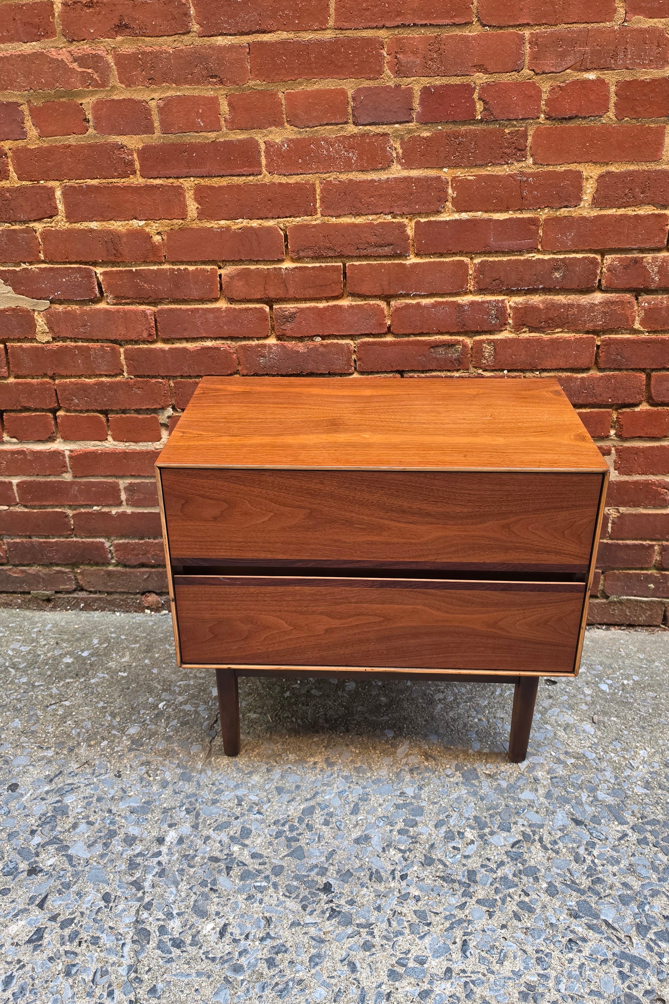 Walnut Nightstand by Stanley