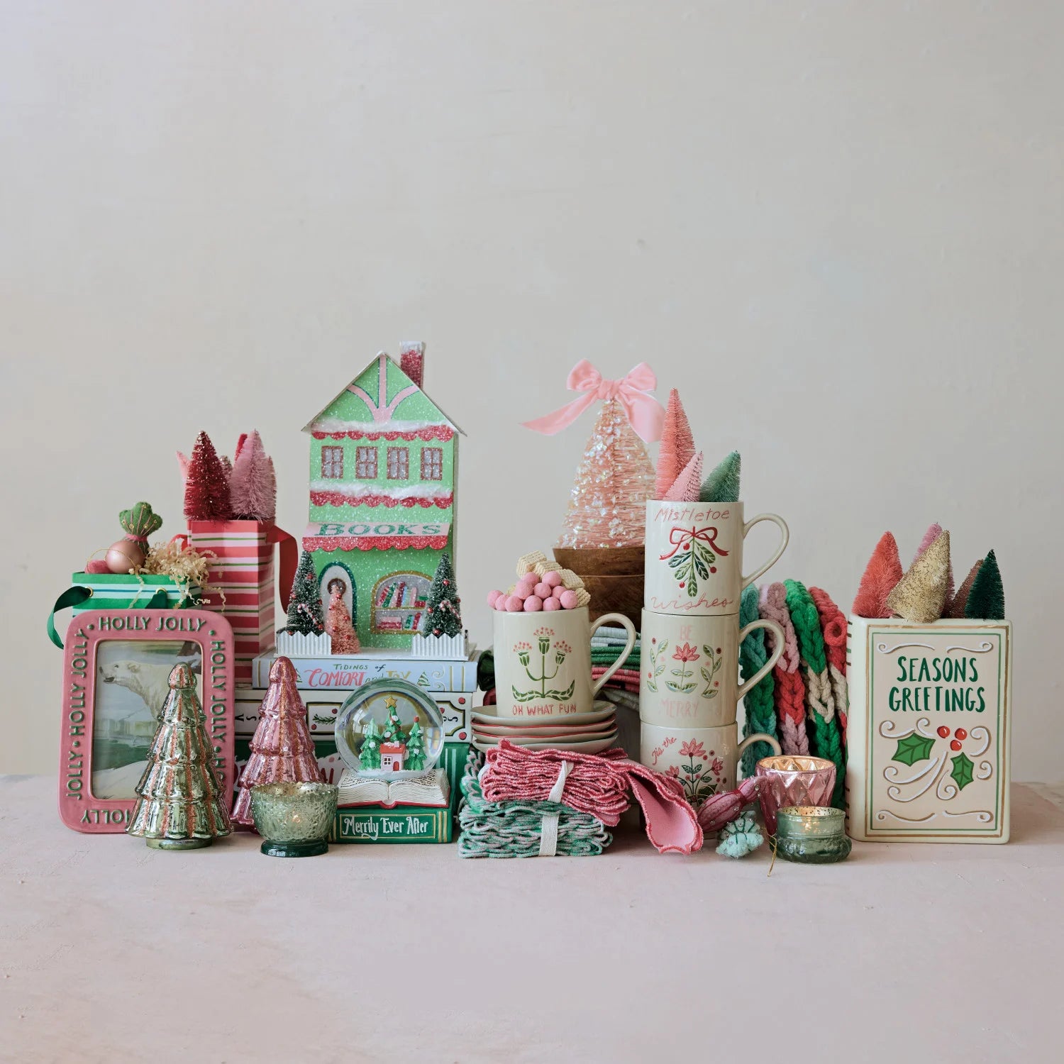 Ceramic Holiday Book Shaped Vase (1)