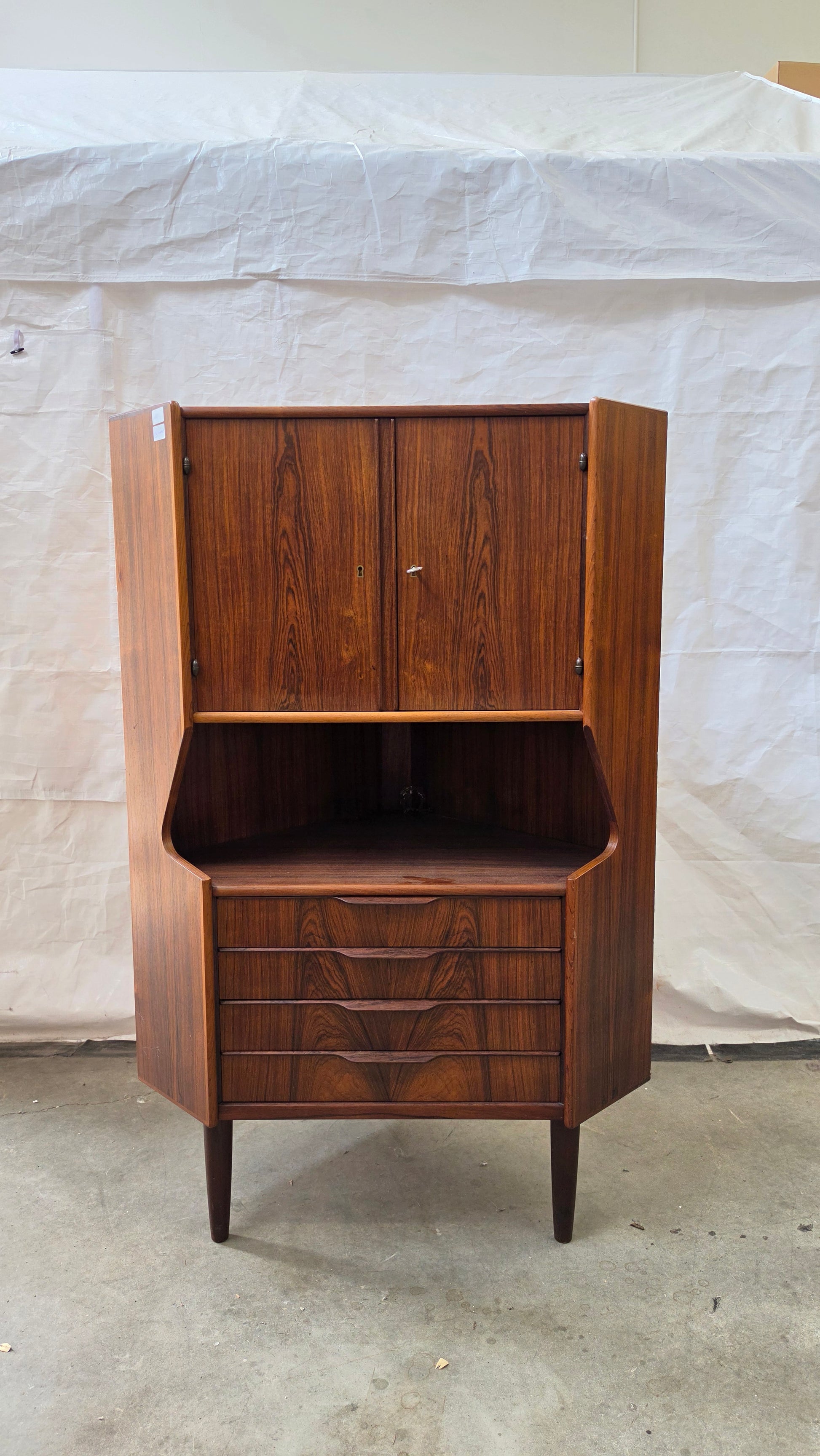 Oman Junn Rosewood Corner Cabinet