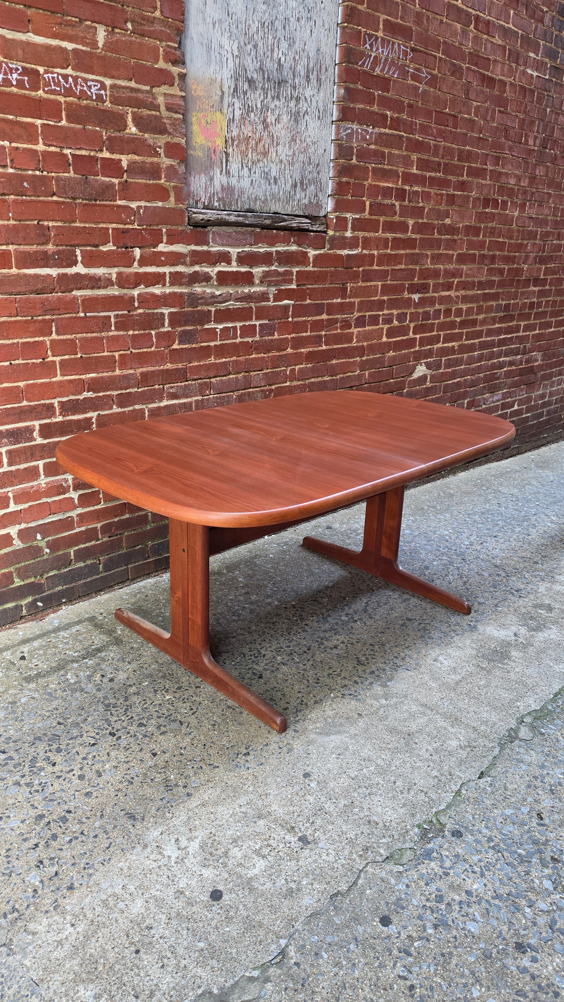 Danish Teak Oblong Dining Table