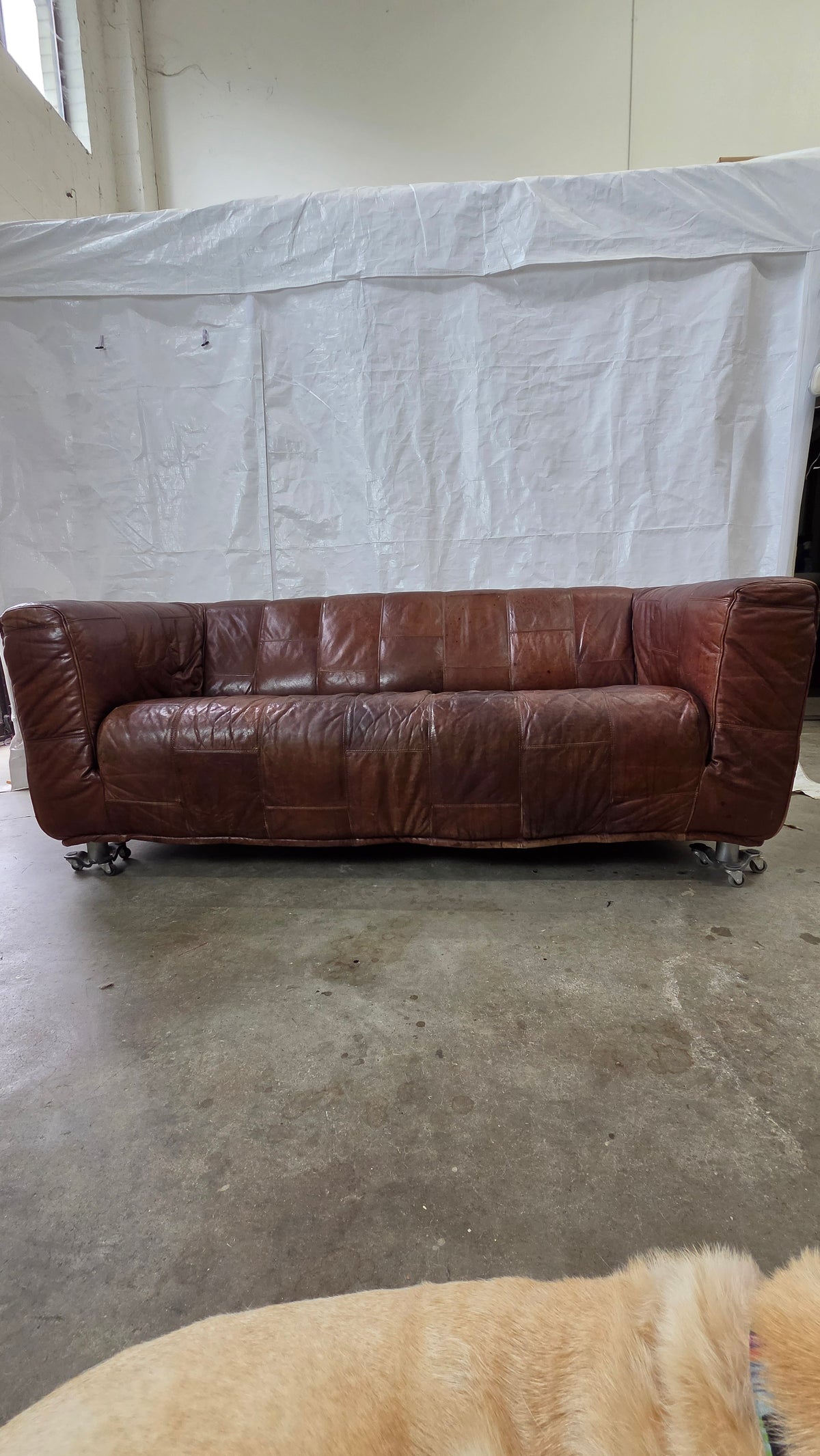 Leather Patchwork Sofa