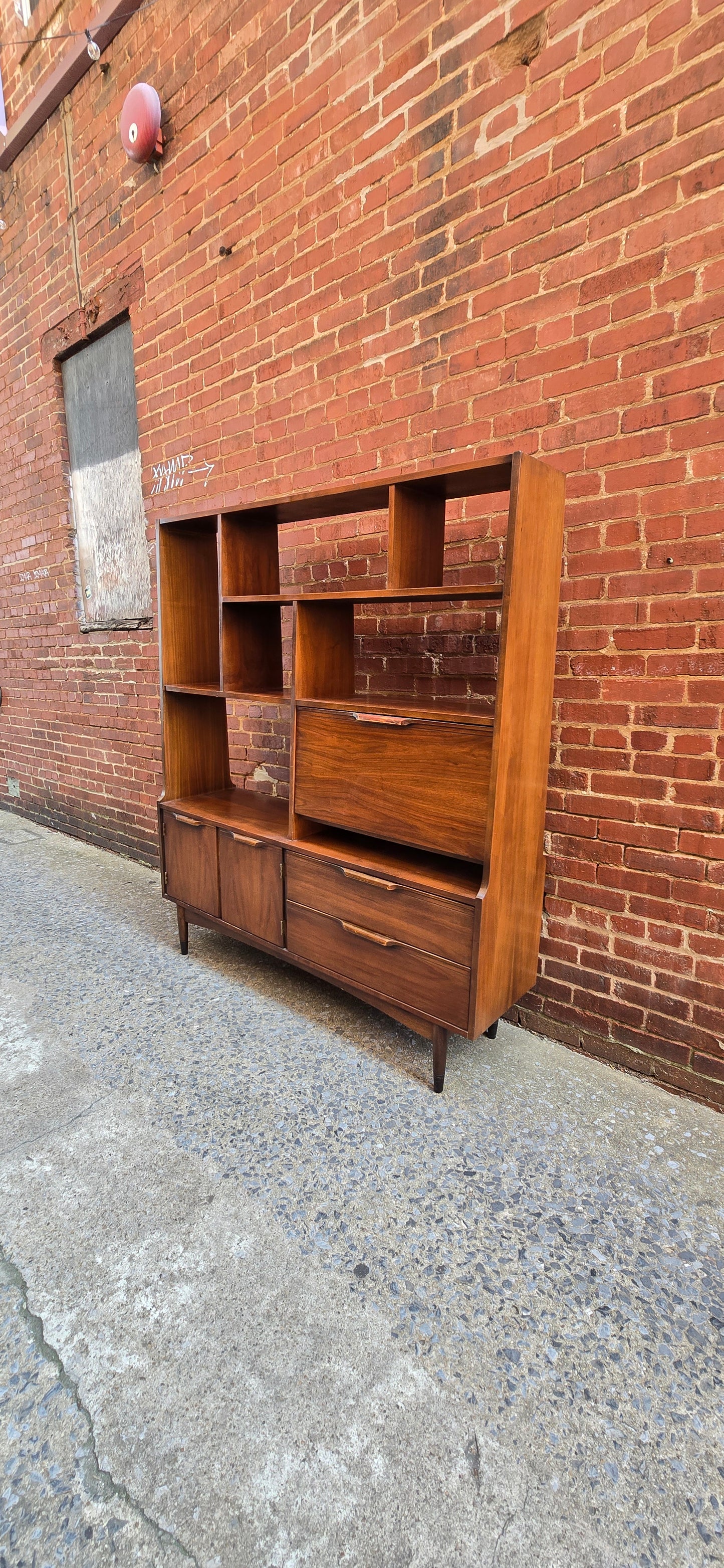 Mid-century Walnut Room Divider