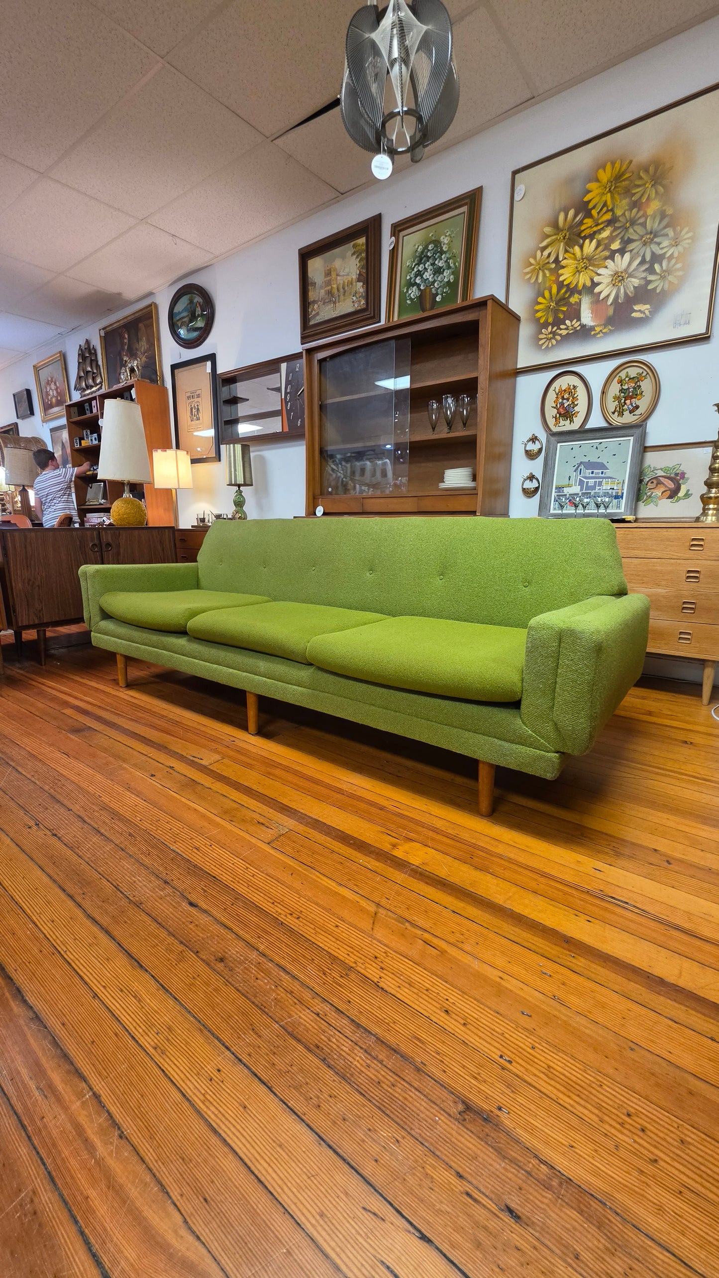 Vintage Green Sofa