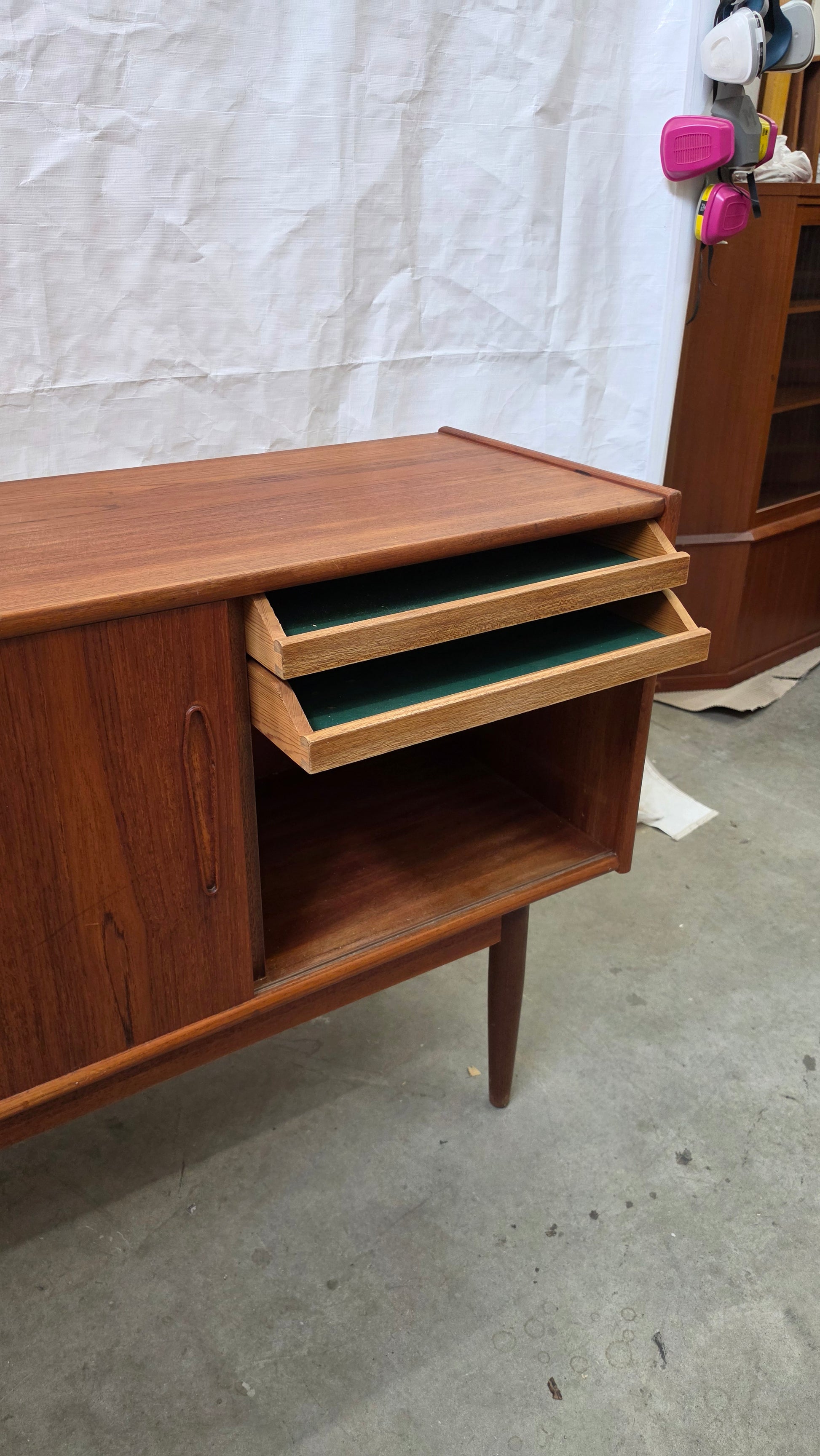 3658 Danish Teak Credenza