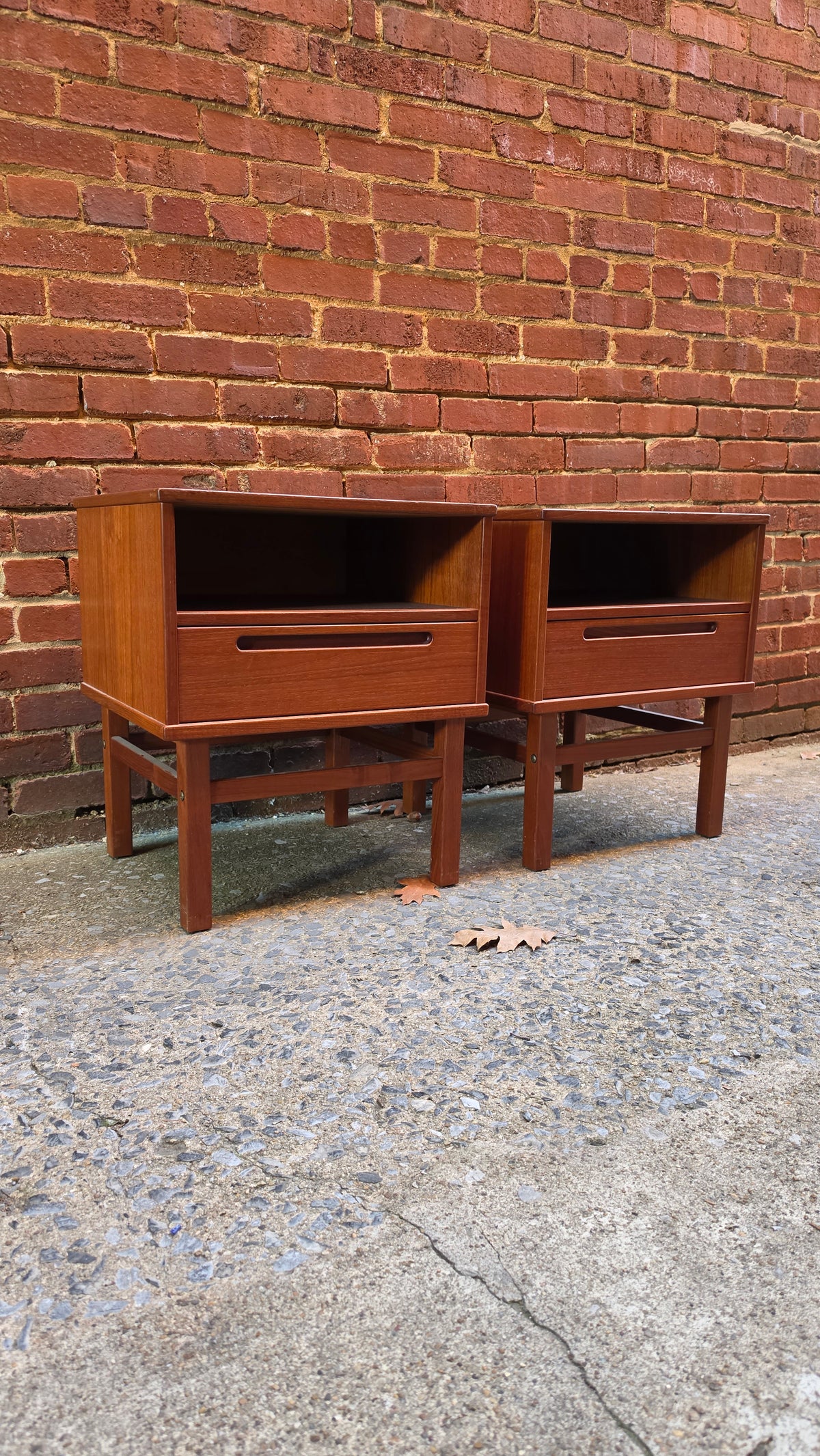 Nils Jonsson Pair of Teak Nightstands