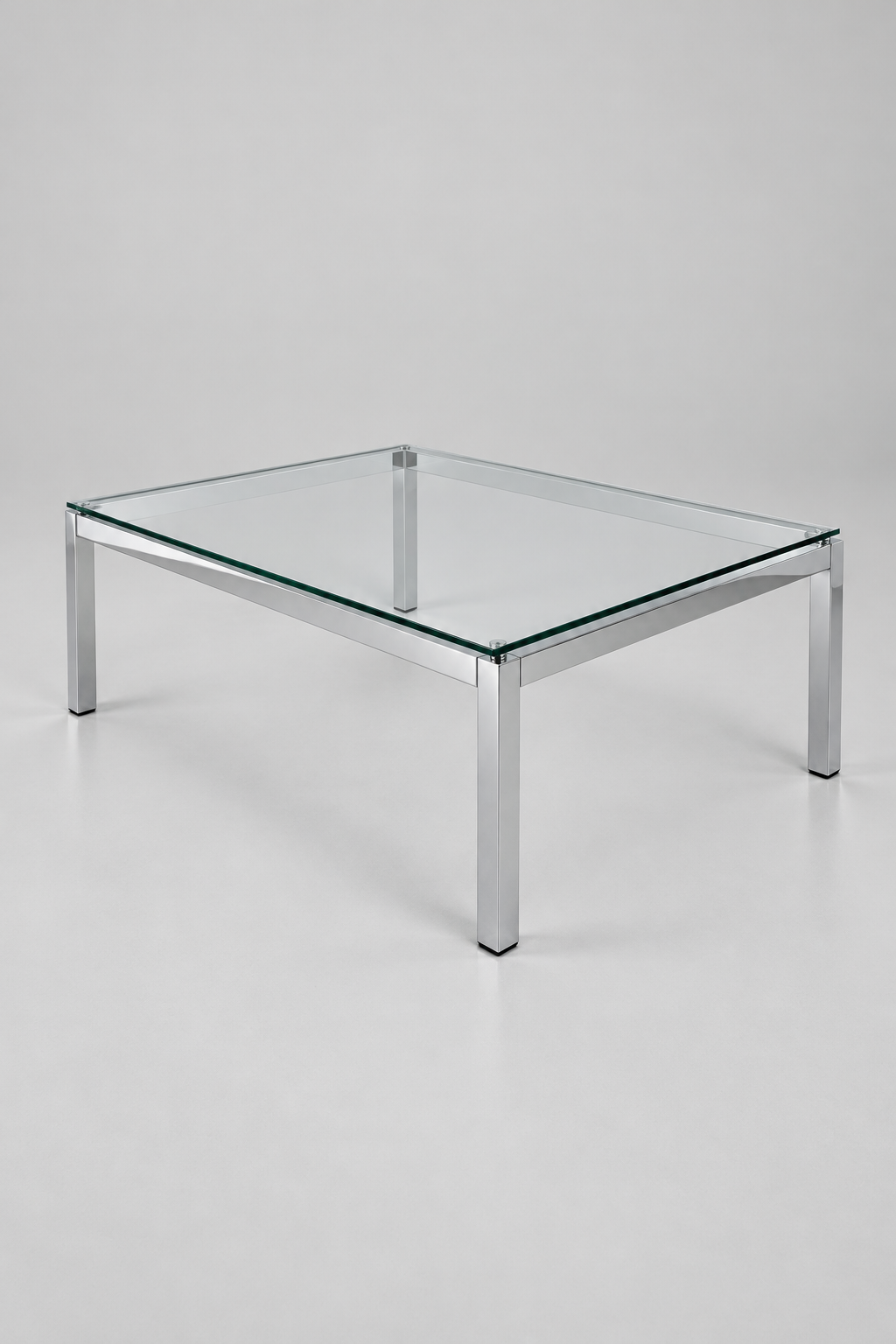 1970s Chrome and Glass Coffee Table