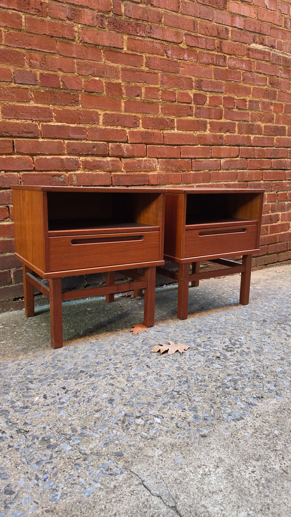 Nils Jonsson Pair of Teak Nightstands