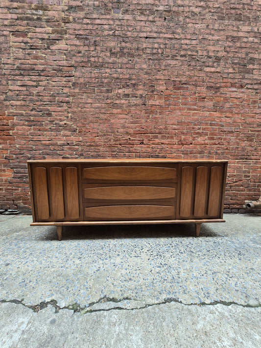 American of Martinsville Walnut Low Dresser
