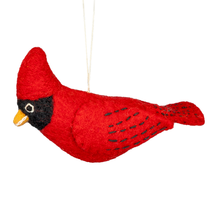 Felted Wool Bird Ornament