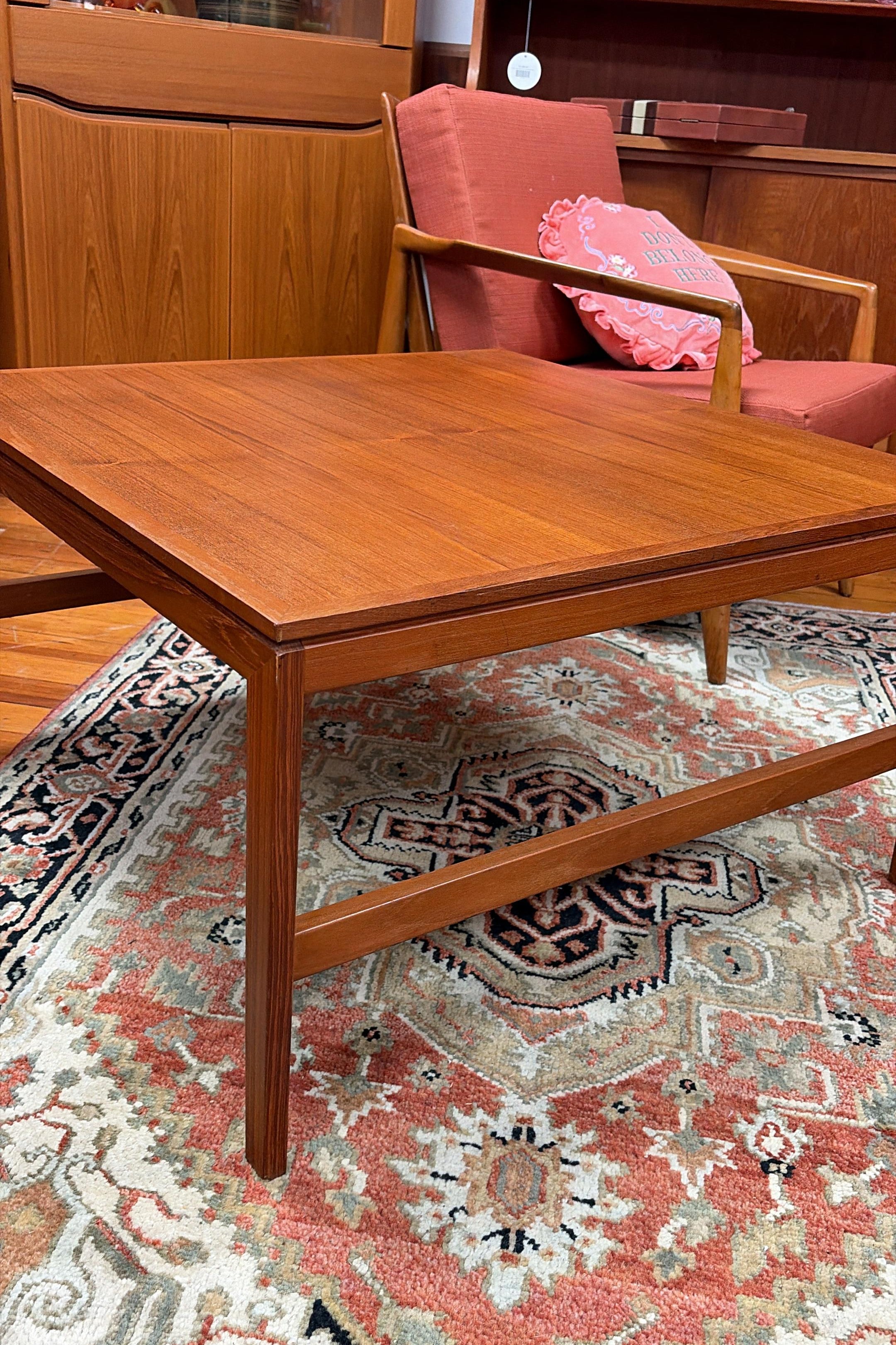 Danish Square Teak Coffee Table