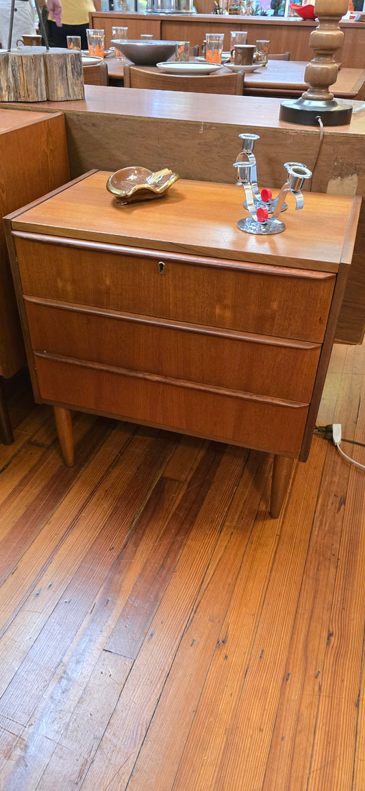Danish Teak 3 Drawer Chest