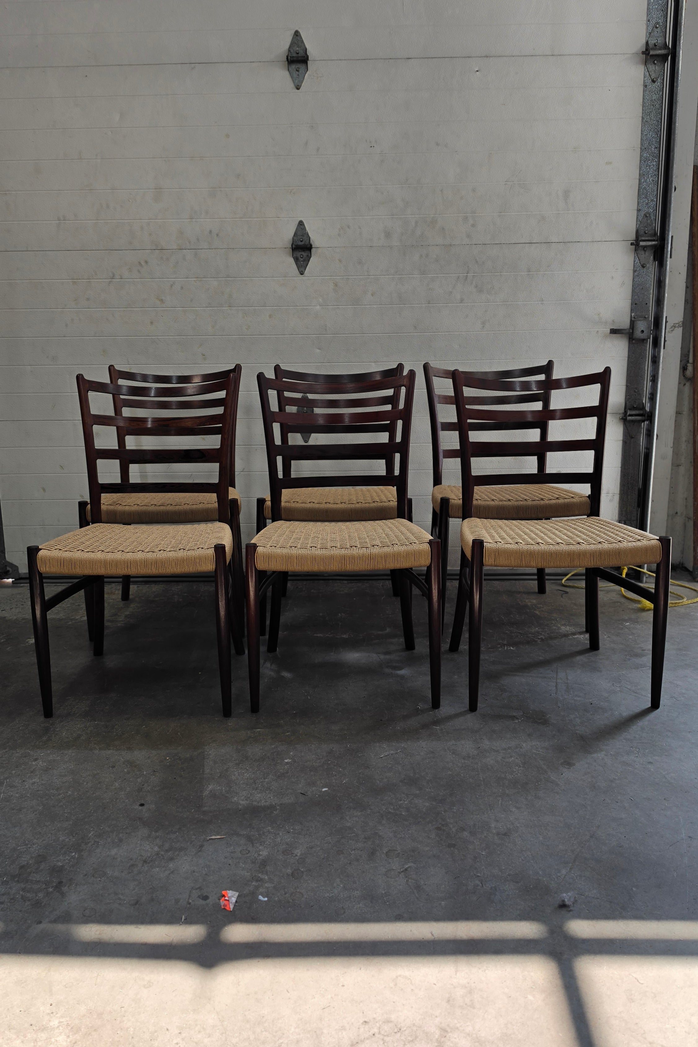 Set of 6 Danish Cord Dining Chairs