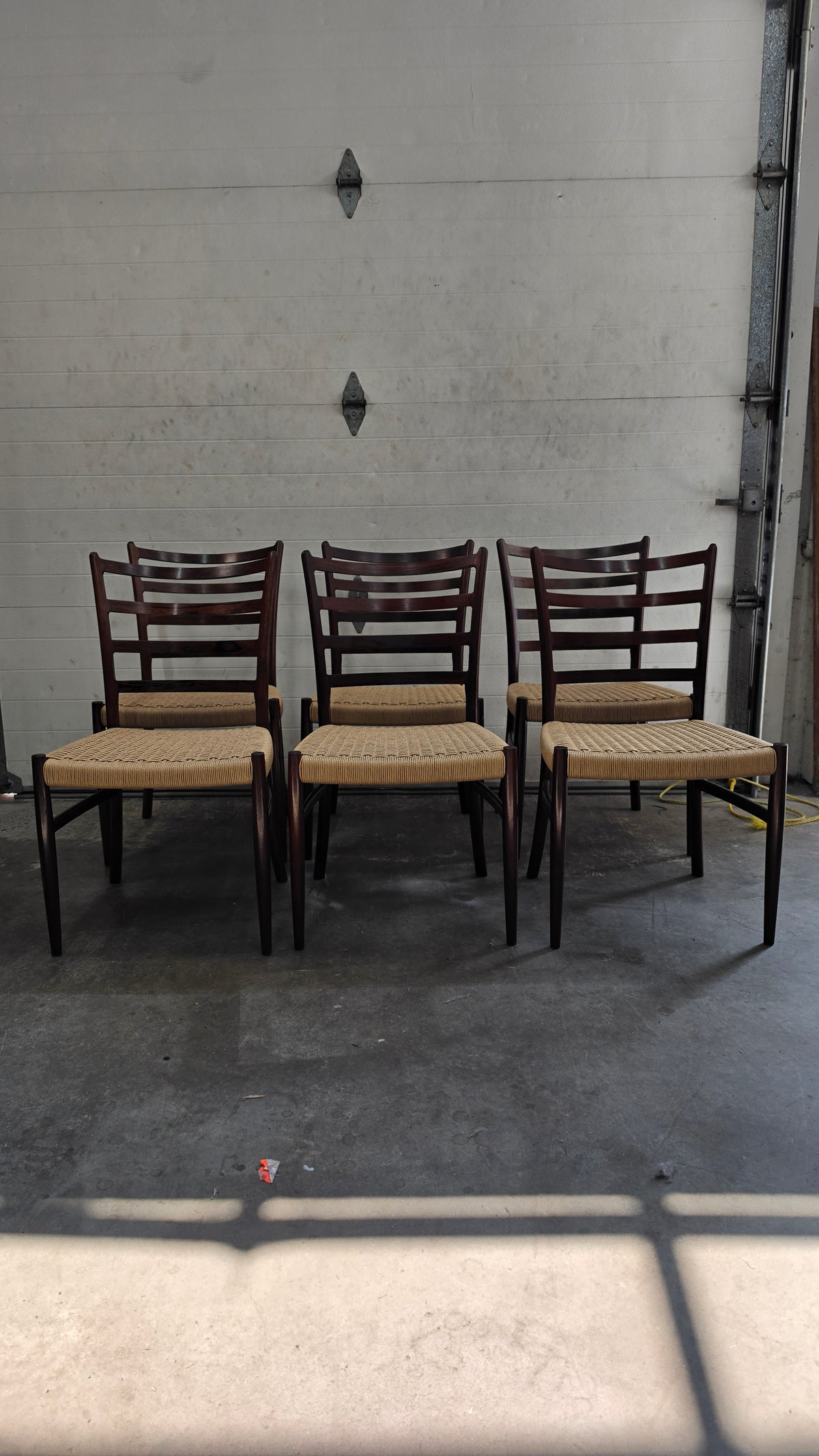 Set of 6 Danish Cord Dining Chairs