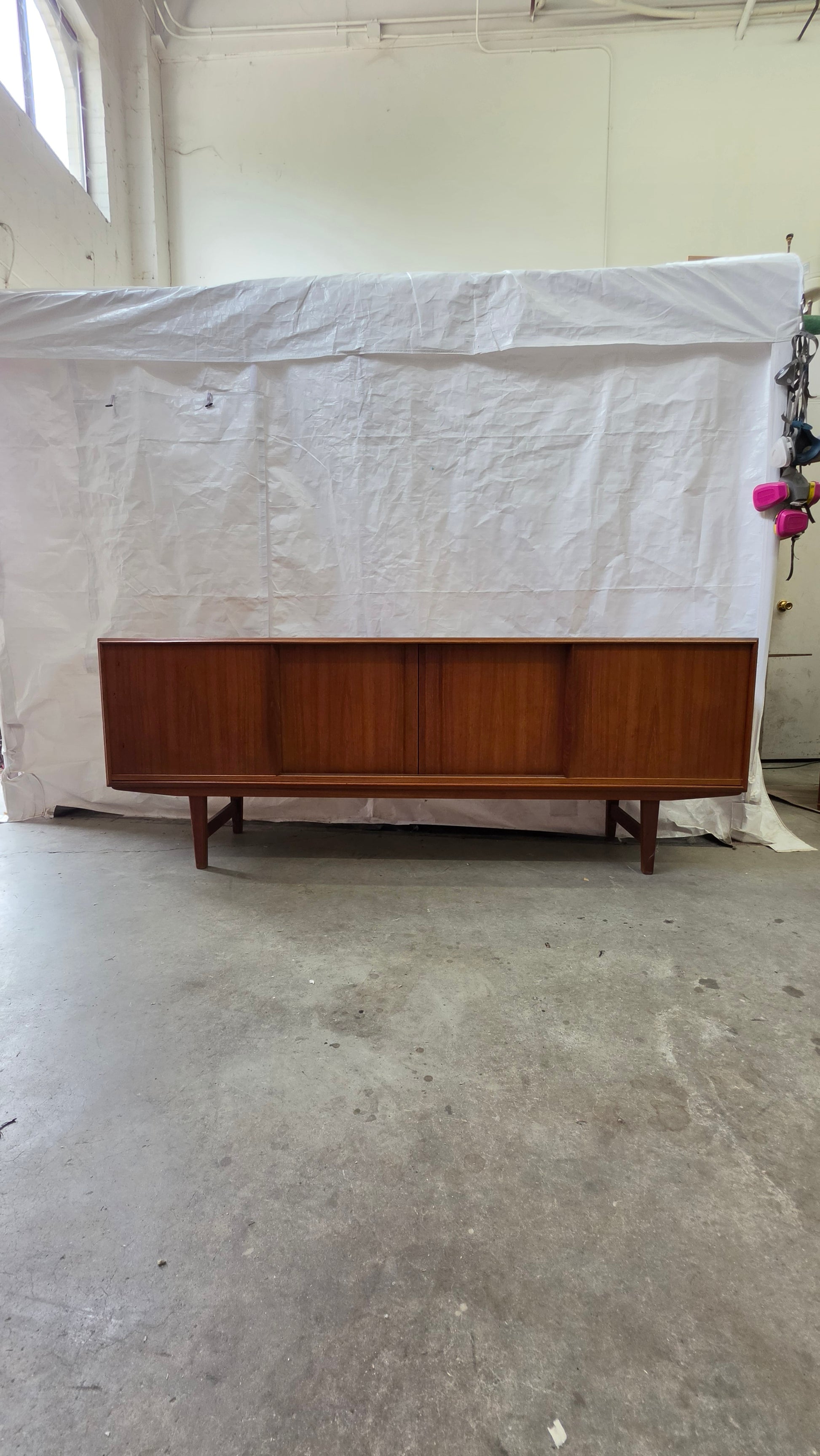 Danish Teak 4 Door Credenza