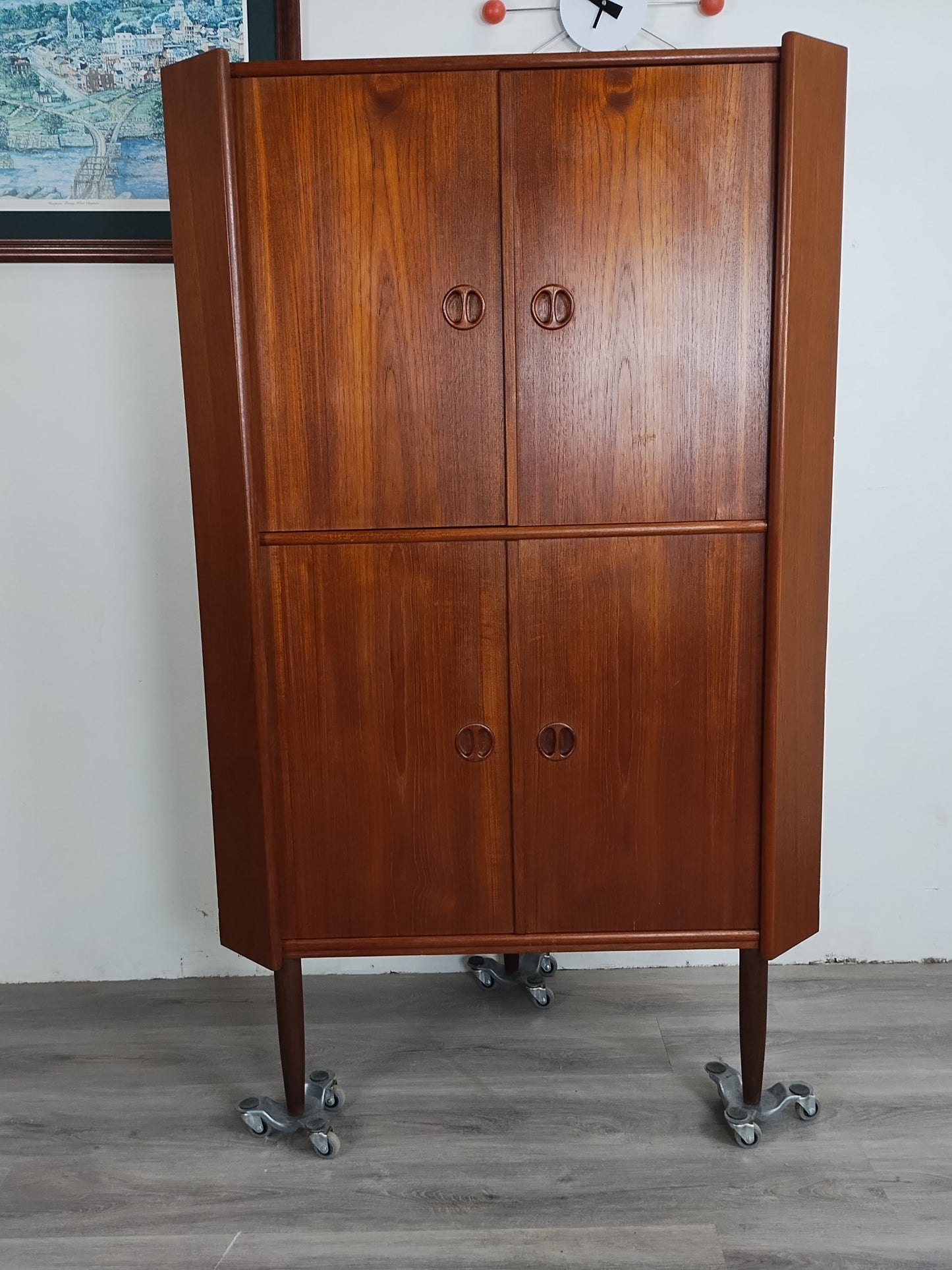 Danish Teak Corner Cabinet 1125007