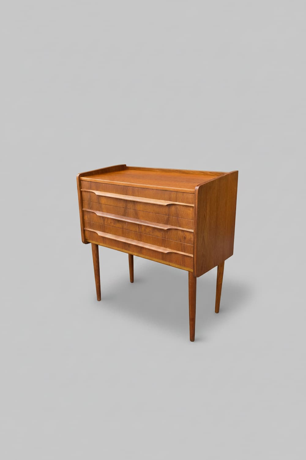 Danish Teak 3 Drawer Side Table